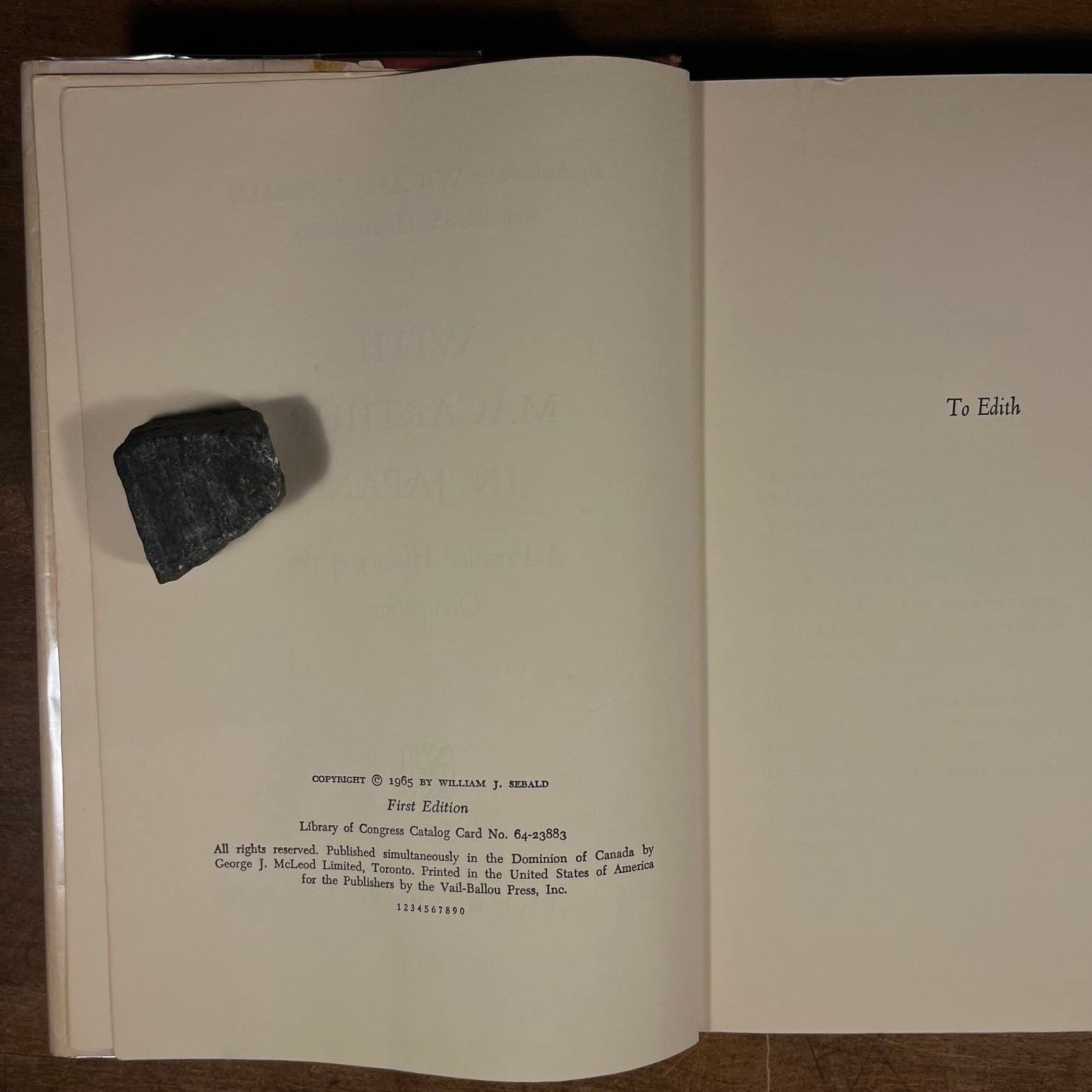 First Printing - With MacArthur in Japan: A Personal History of the Occupation by William Sebald (1965) Vintage Hardcover Book