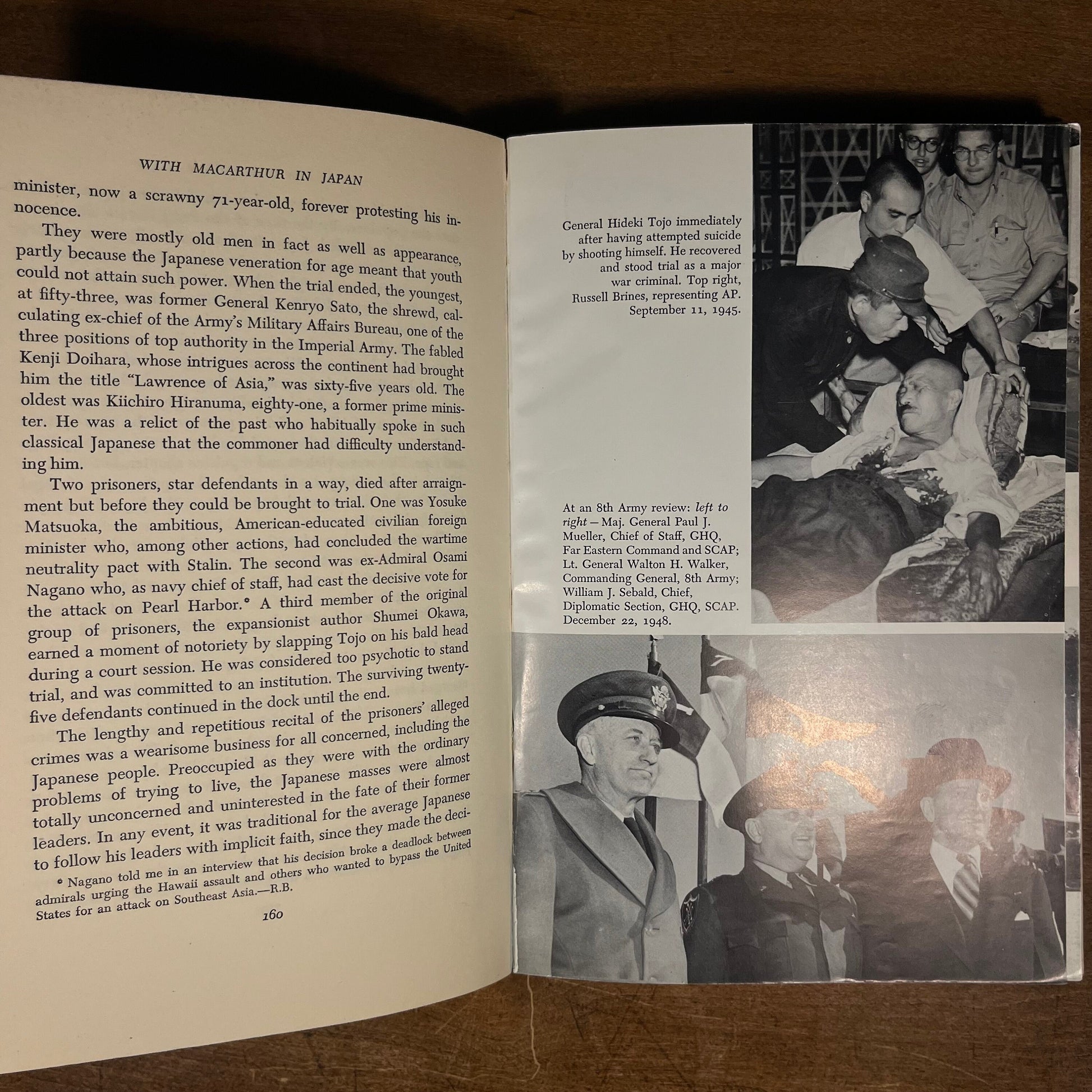 First Printing - With MacArthur in Japan: A Personal History of the Occupation by William Sebald (1965) Vintage Hardcover Book