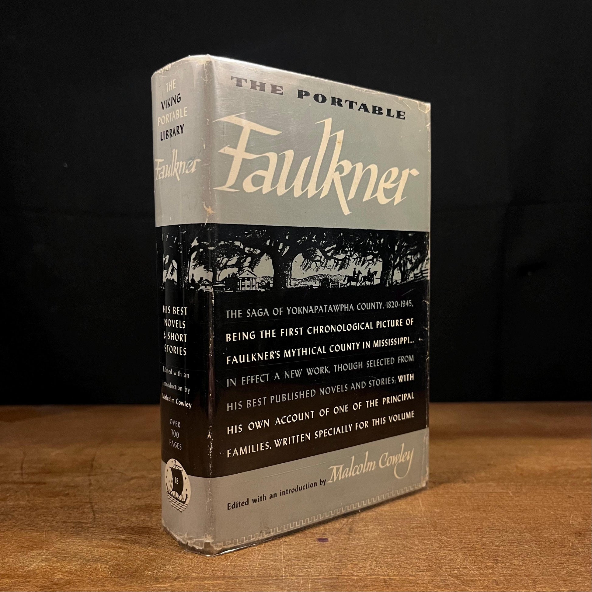 The Portable Faulkner by Malcolm Cowley (1956) Vintage Hardcover Book