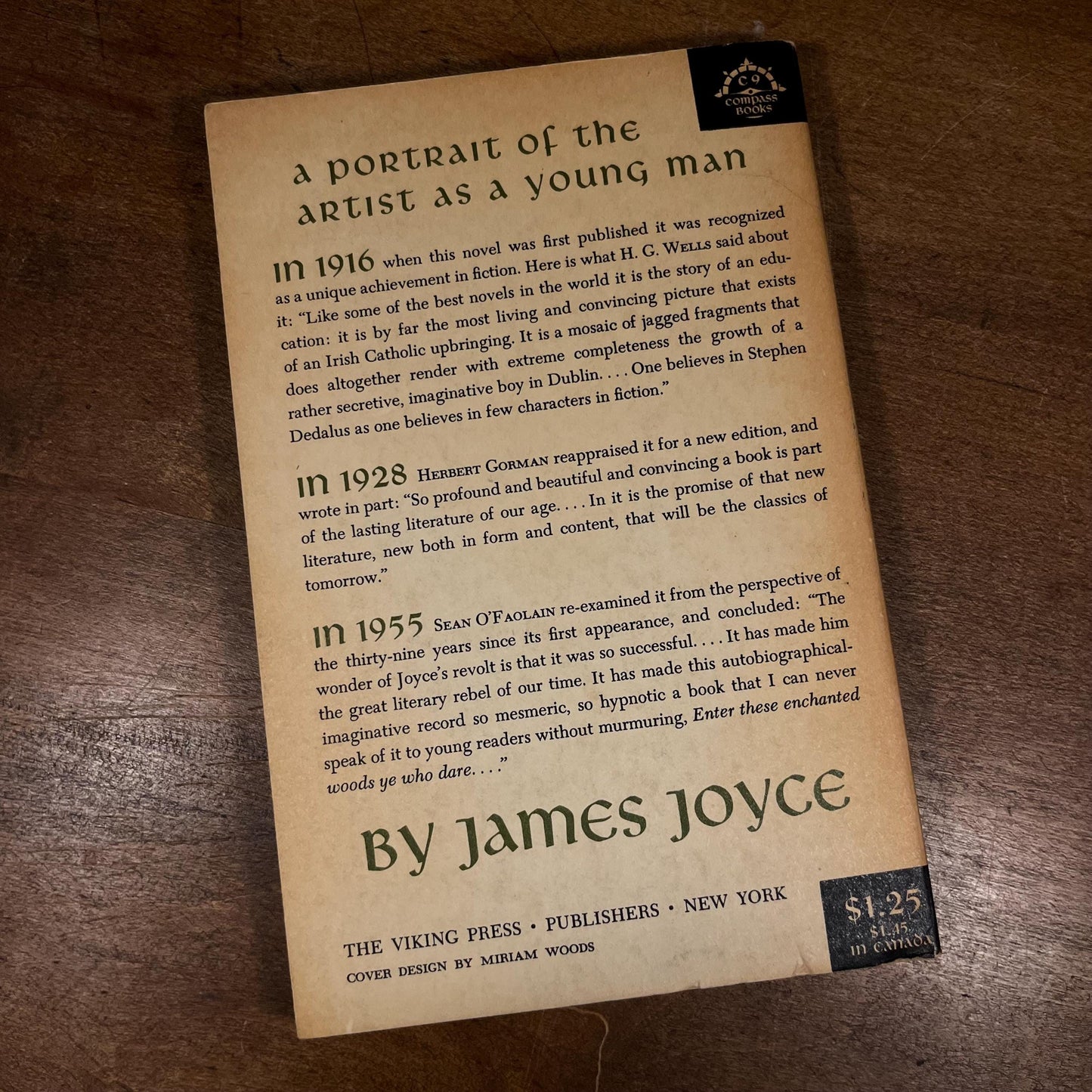 A Portrait of the Artist as a Young Man by James Joyce (1962) Vintage Paperback Book