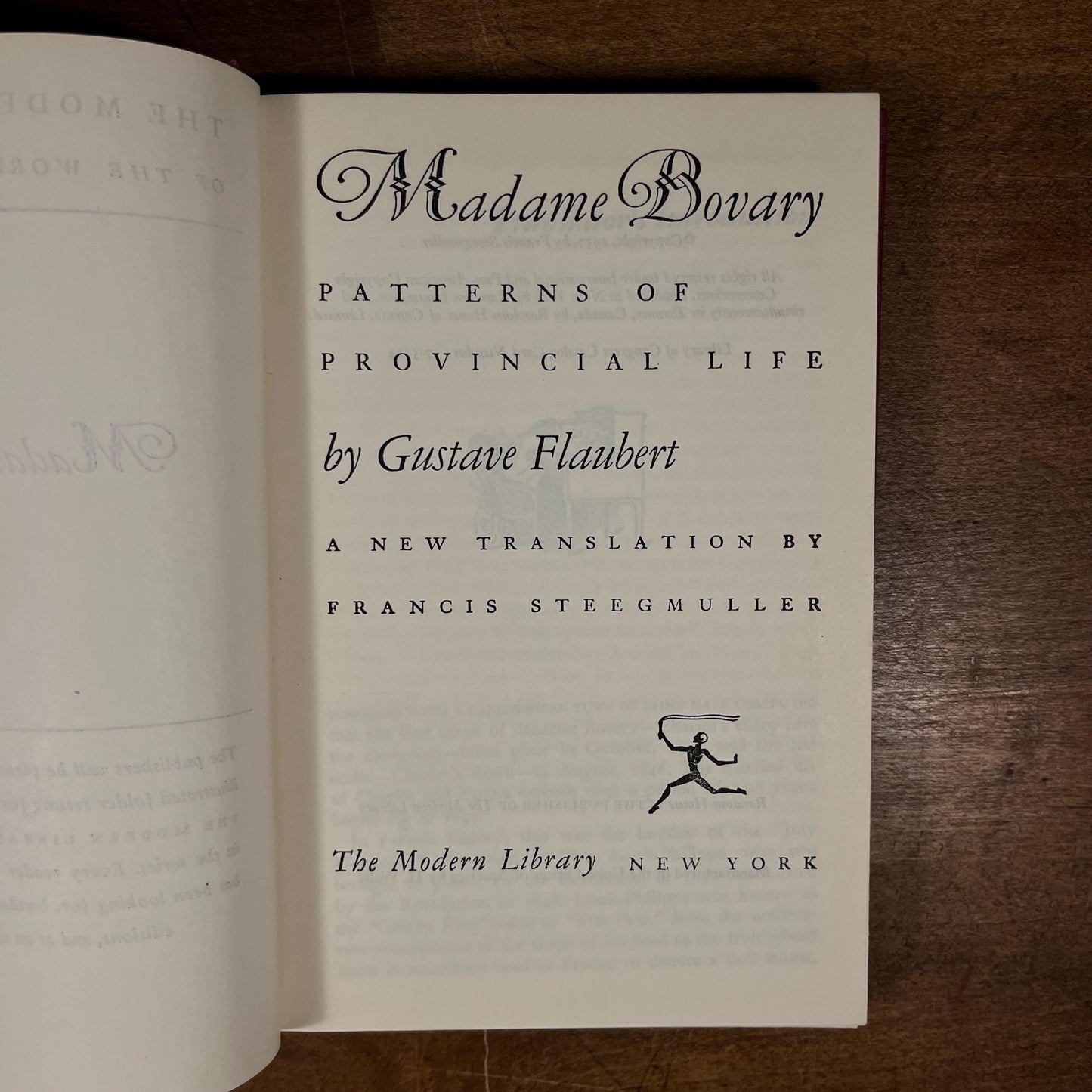 Modern Library - Madame Bovary by Gustave Flaubert (1958) Vintage Hardcover Book