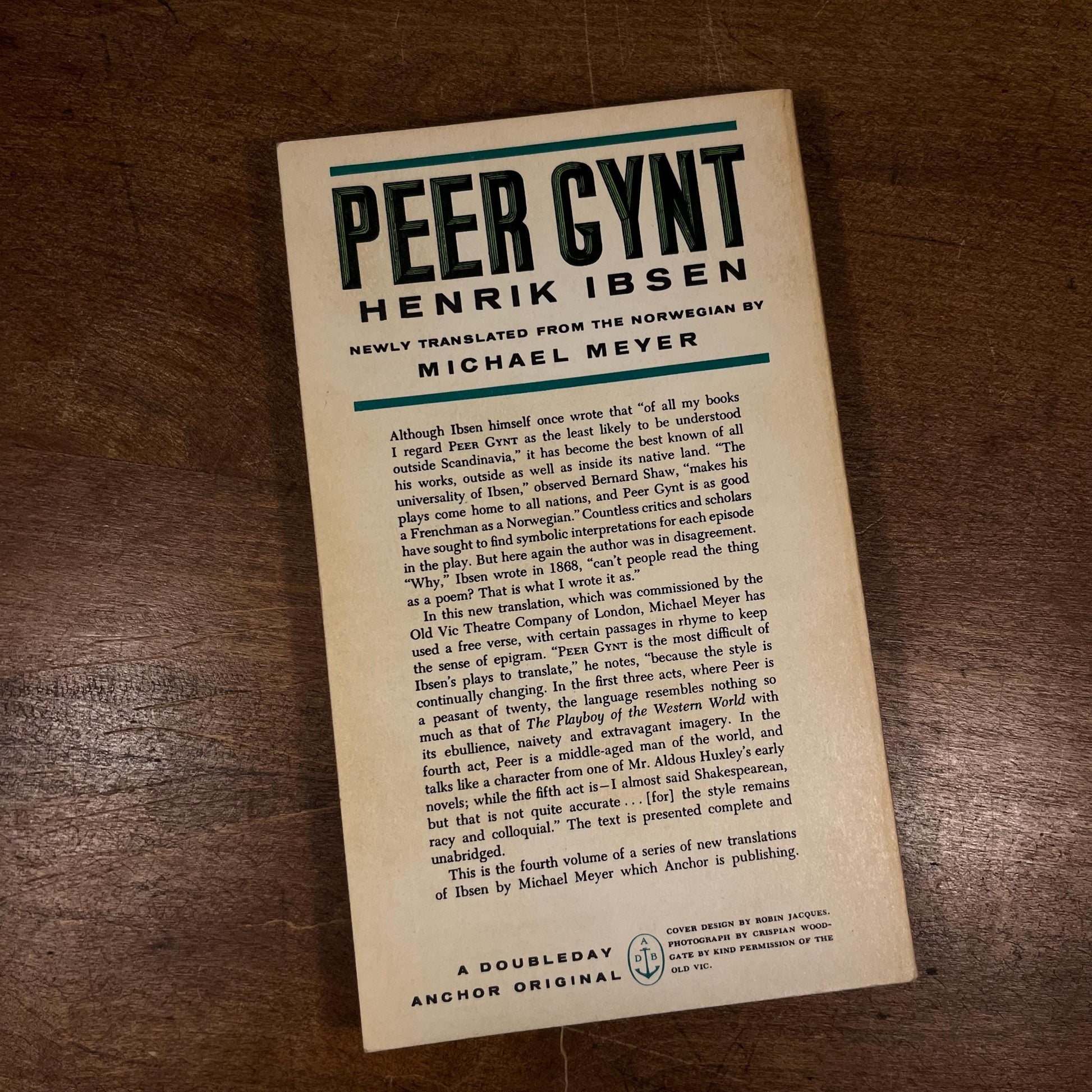 Peer Gynt by Henrik Ibsen (1963) Vintage Paperback Book