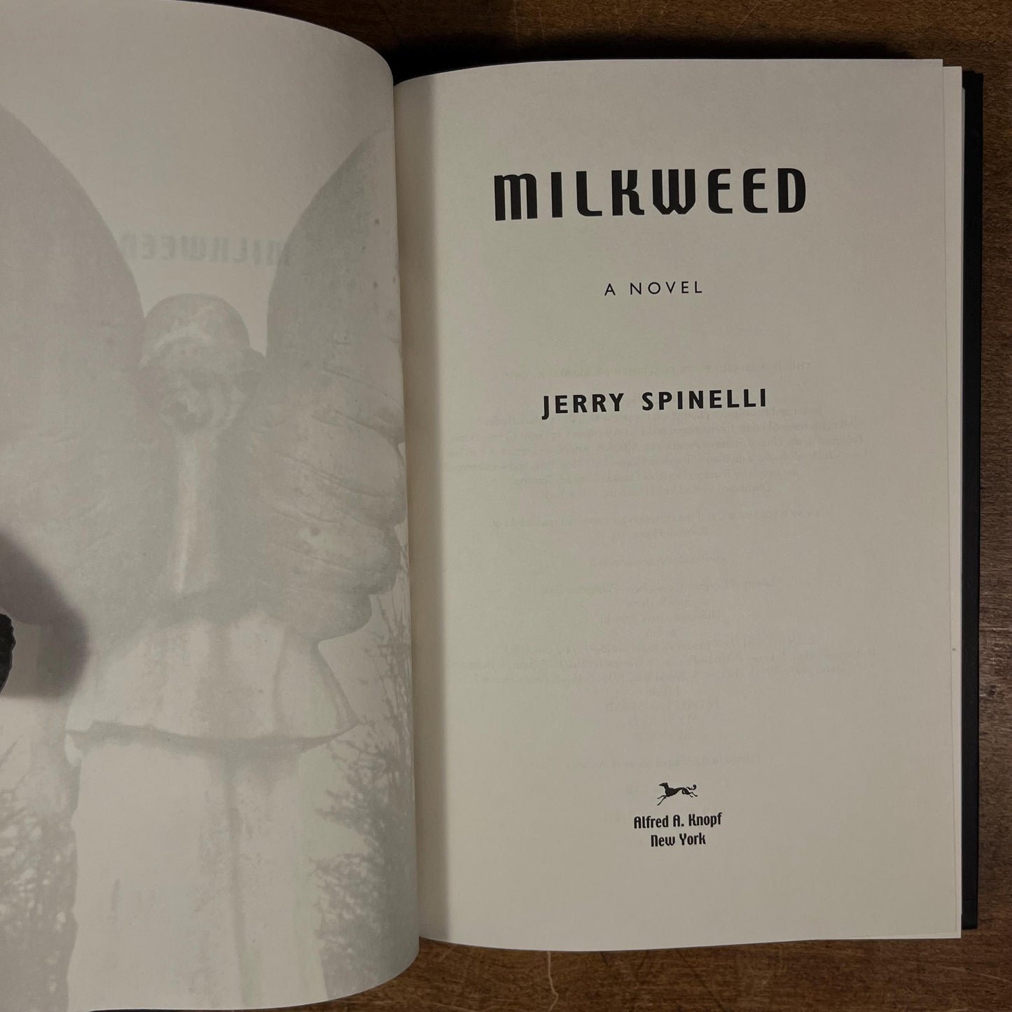 First Printing - Milkweed by Jerry Spinelli (2003) Vintage Hardcover Book