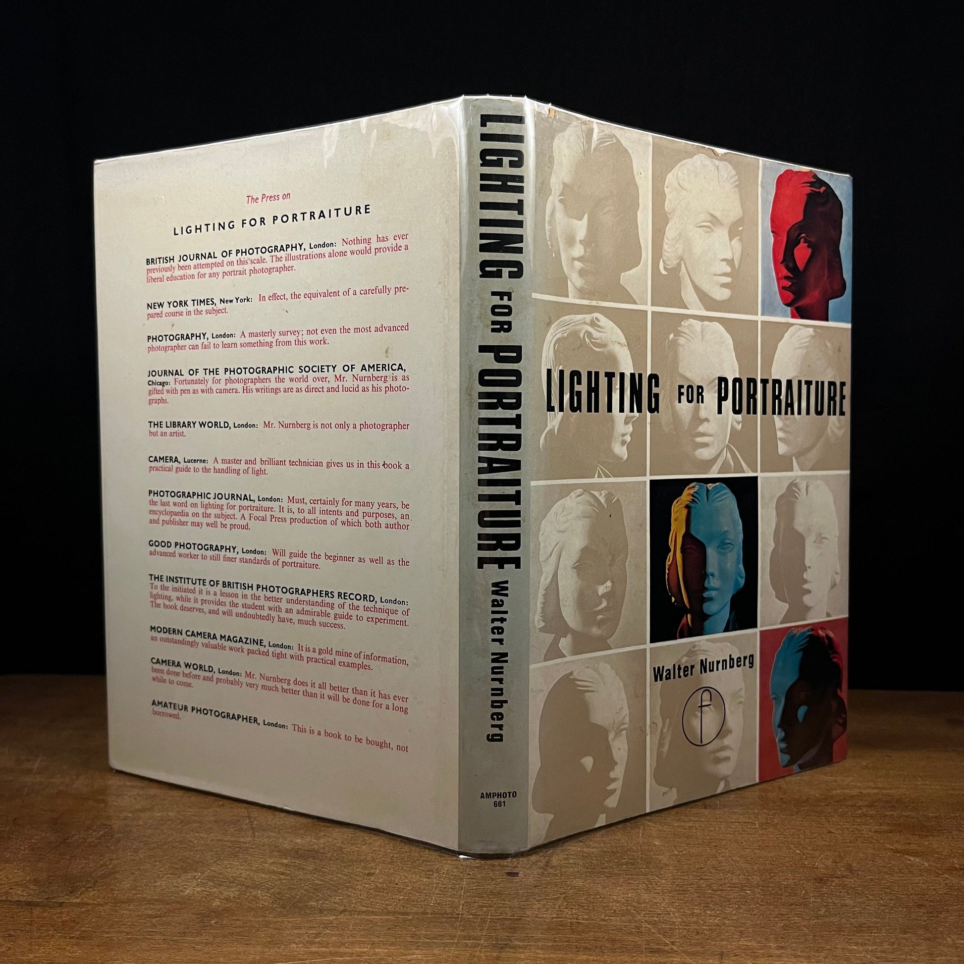 Lighting for Portraiture: Technique and Application by Walter Nurnberg (1974) Vintage Hardcover Book