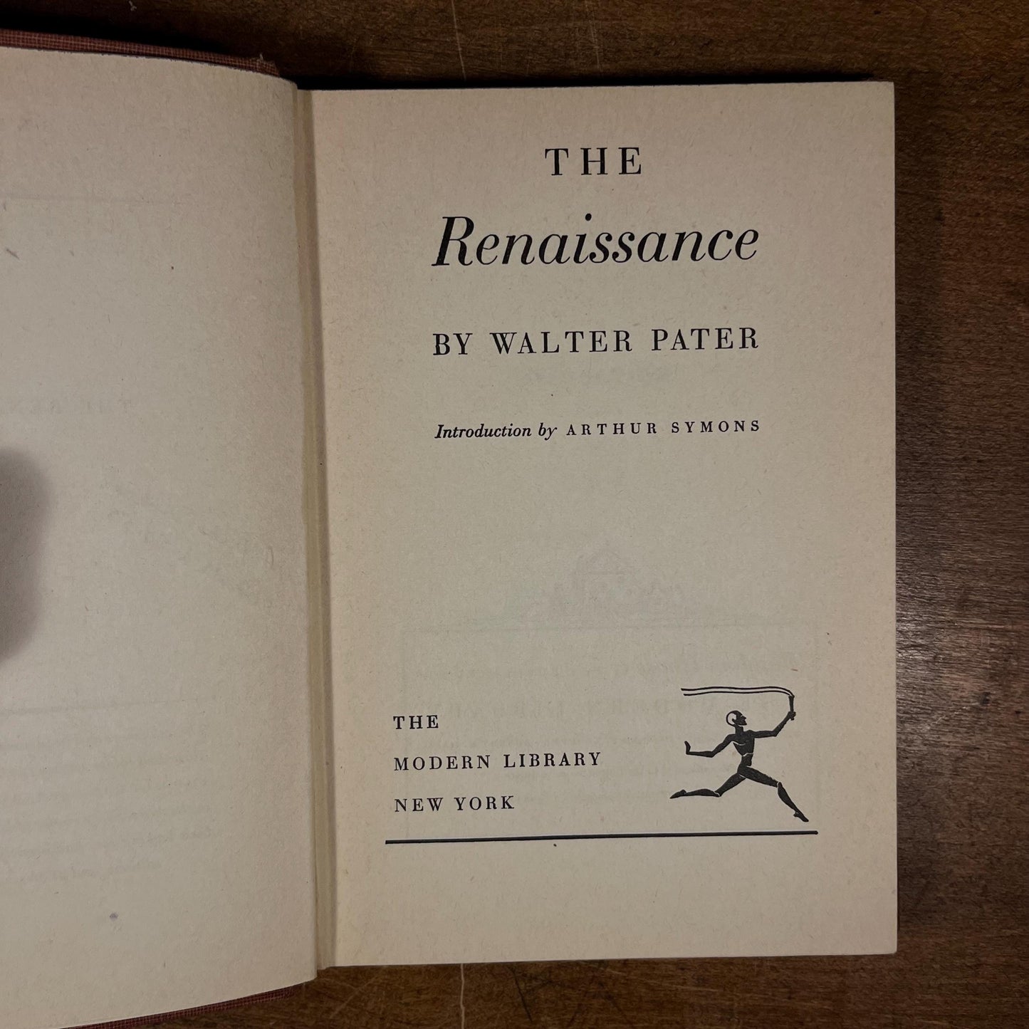 Modern Library - The Renaissance by Walter Pater (1941) Vintage Hardcover Book