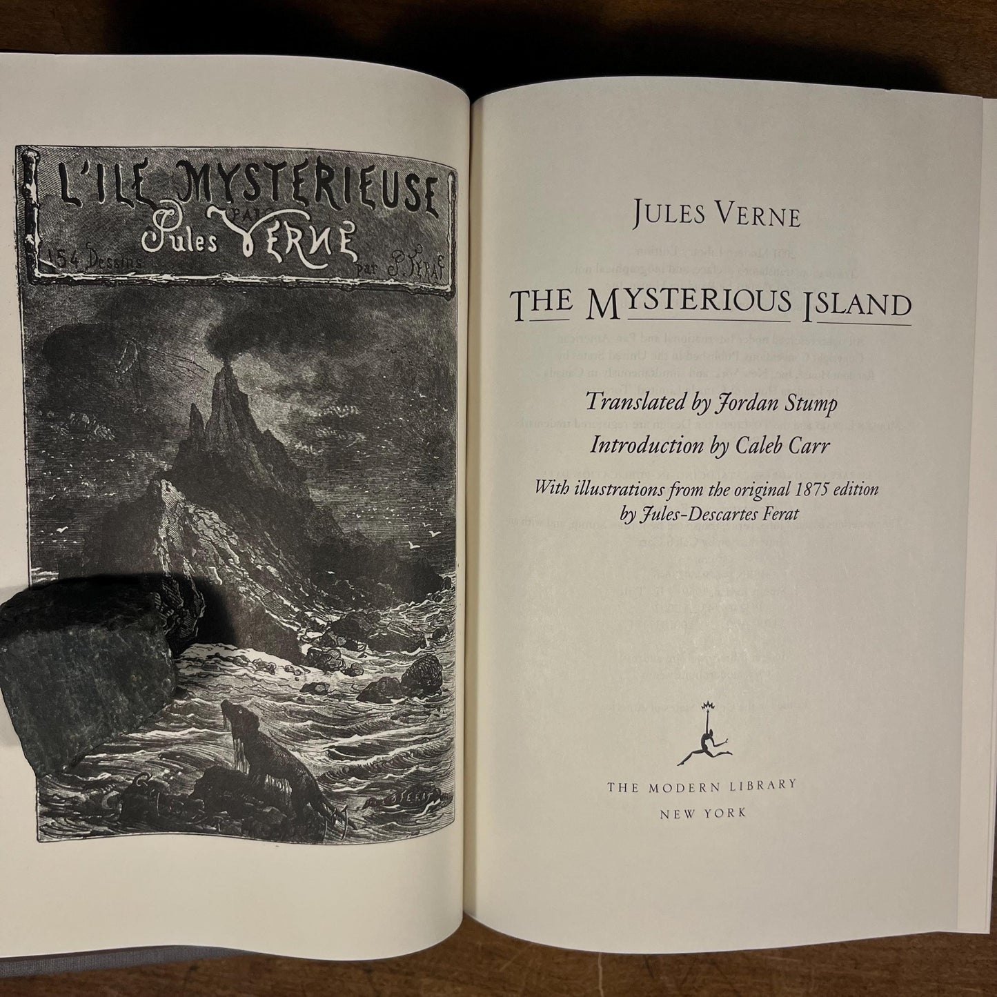 Modern Library - The Mysterious Island: A New Translation by Jules Verne (2001) Vintage Hardcover Book