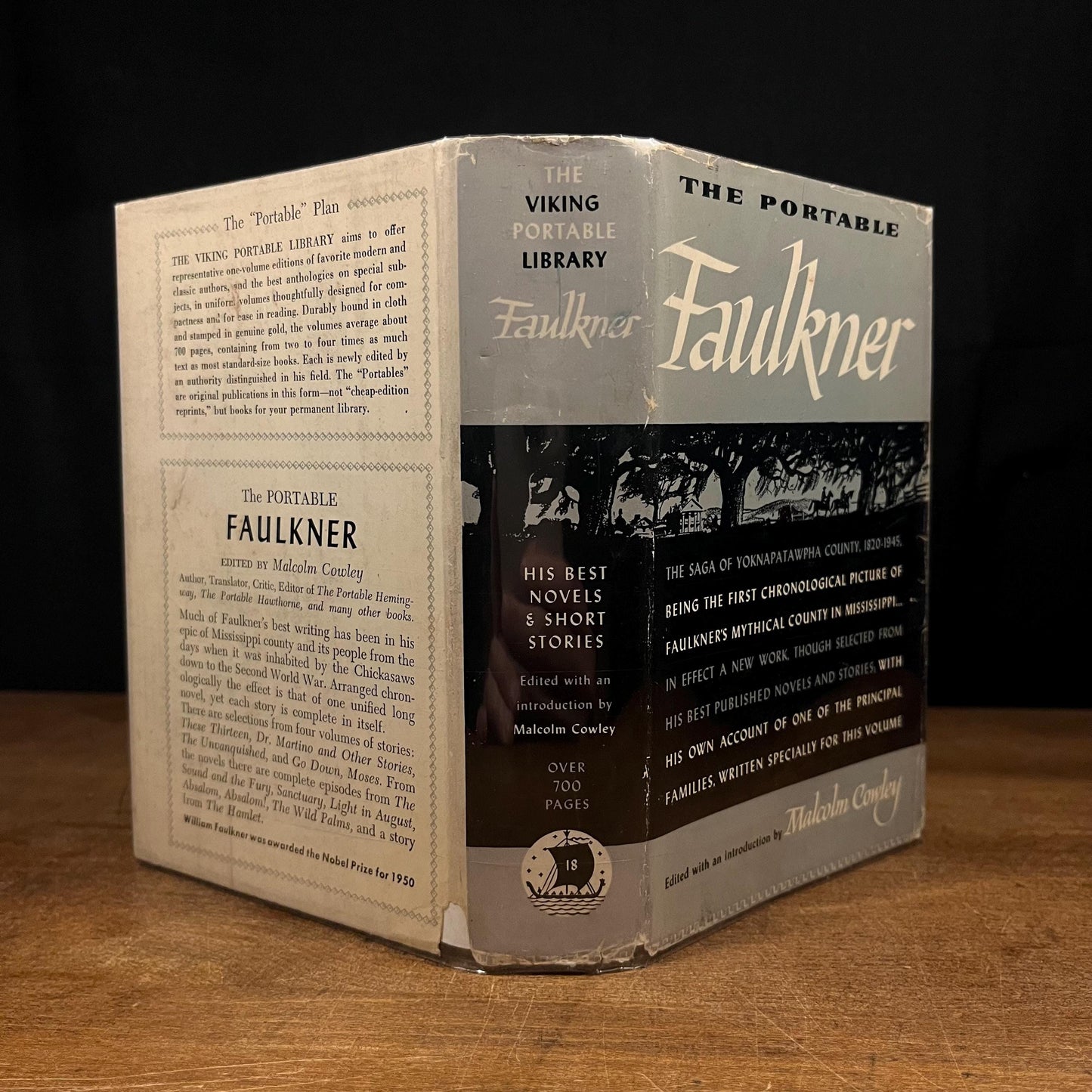 The Portable Faulkner by Malcolm Cowley (1956) Vintage Hardcover Book