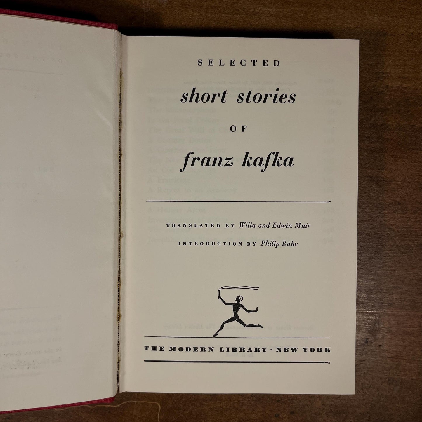 Modern Library - Selected Stories of Frank Kafka (1952) Vintage Hardcover Book