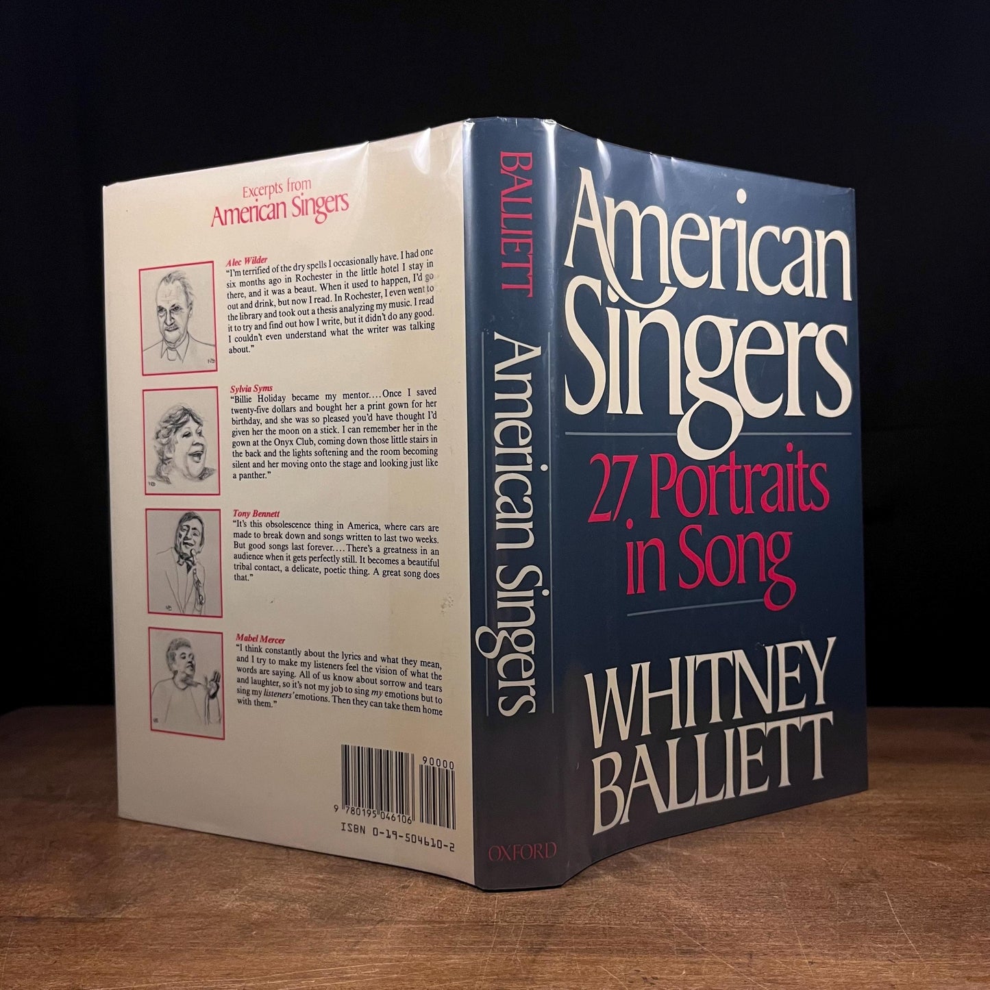 First Printing - American Singers: Twenty-Seven Portraits in Song by Whitney Balliett (1988) Vintage Hardcover Book