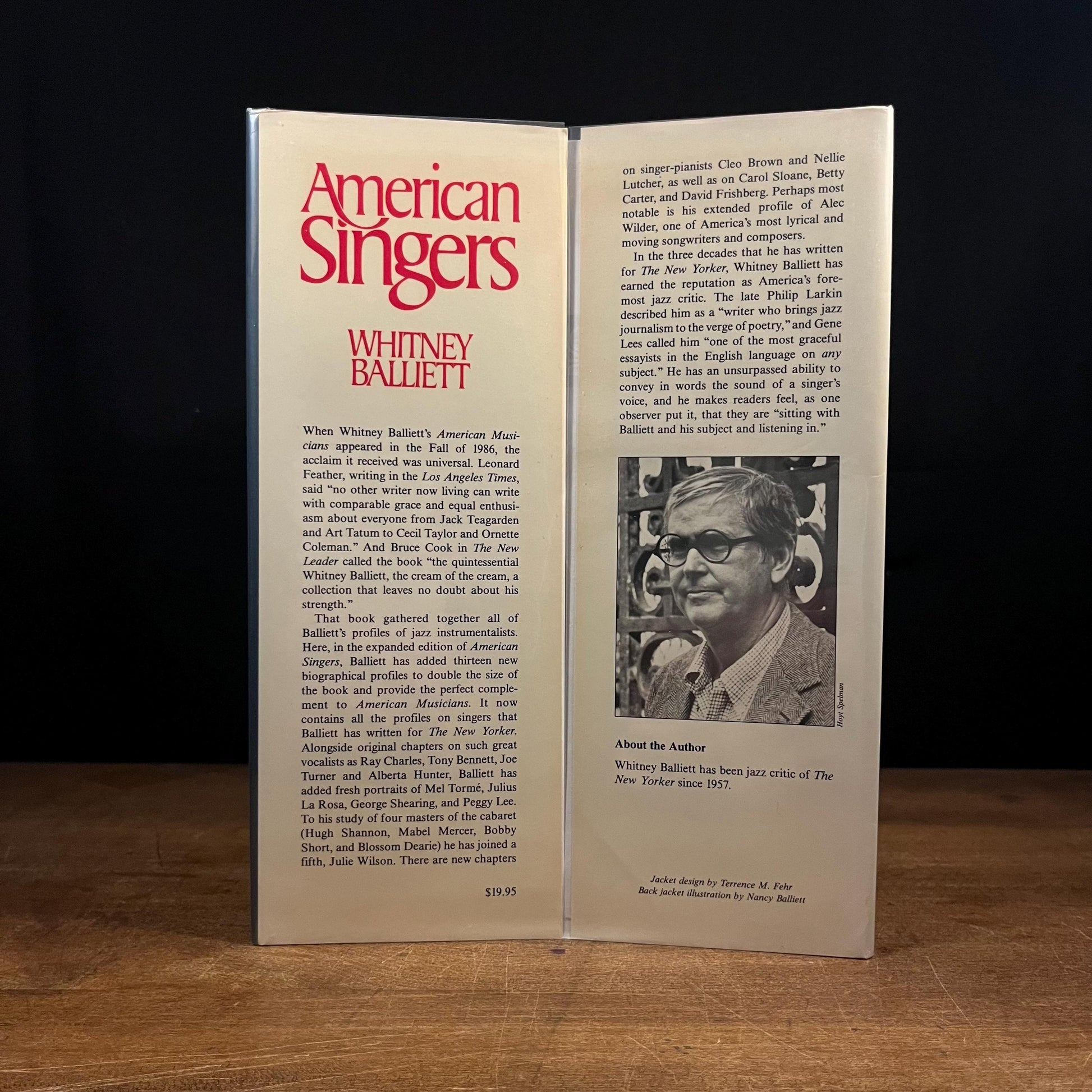 First Printing - American Singers: Twenty-Seven Portraits in Song by Whitney Balliett (1988) Vintage Hardcover Book