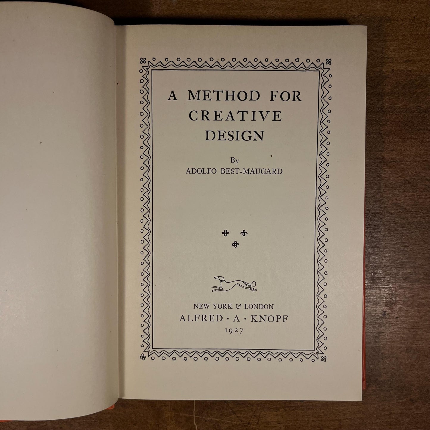 Second Edition - A Method for Creative Design by Adolfo Best-Maugard (1927) Vintage Hardcover Book