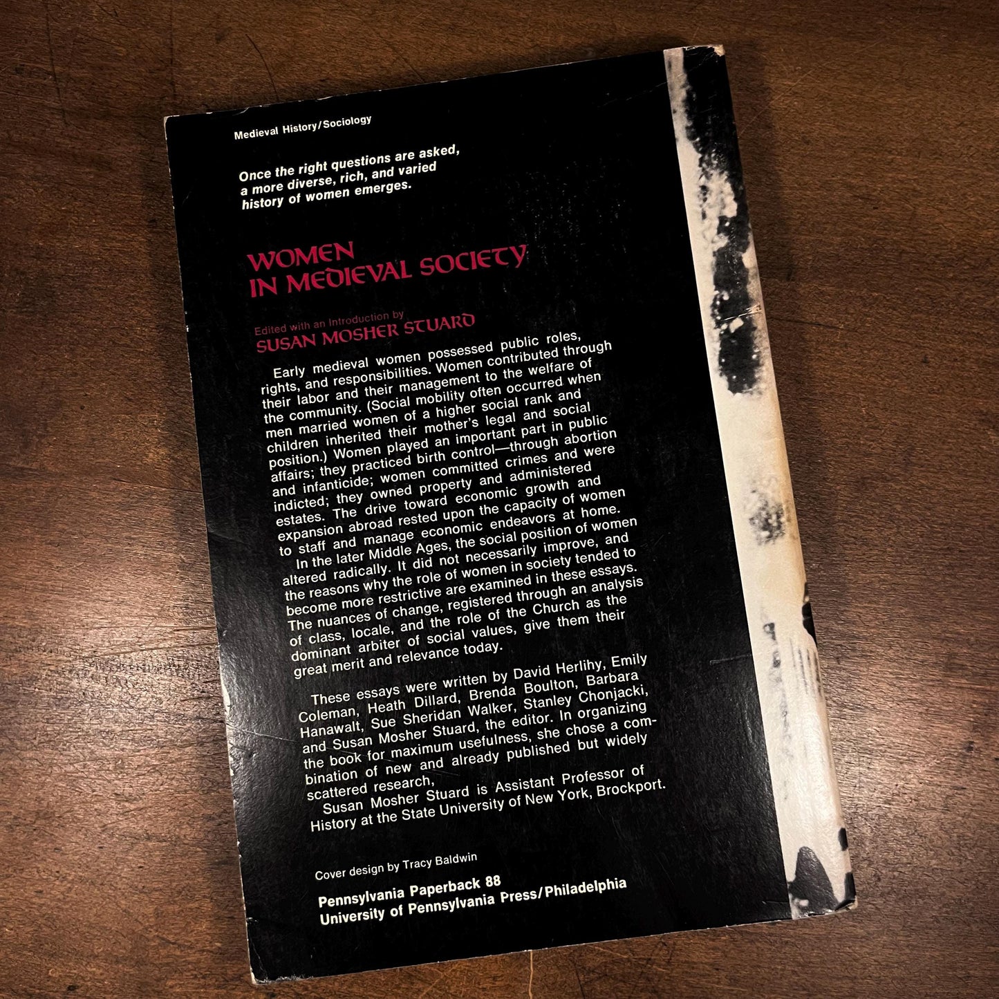 Women in Medieval Society by Susan Mosher Stuard (1977) Vintage Paperback Book