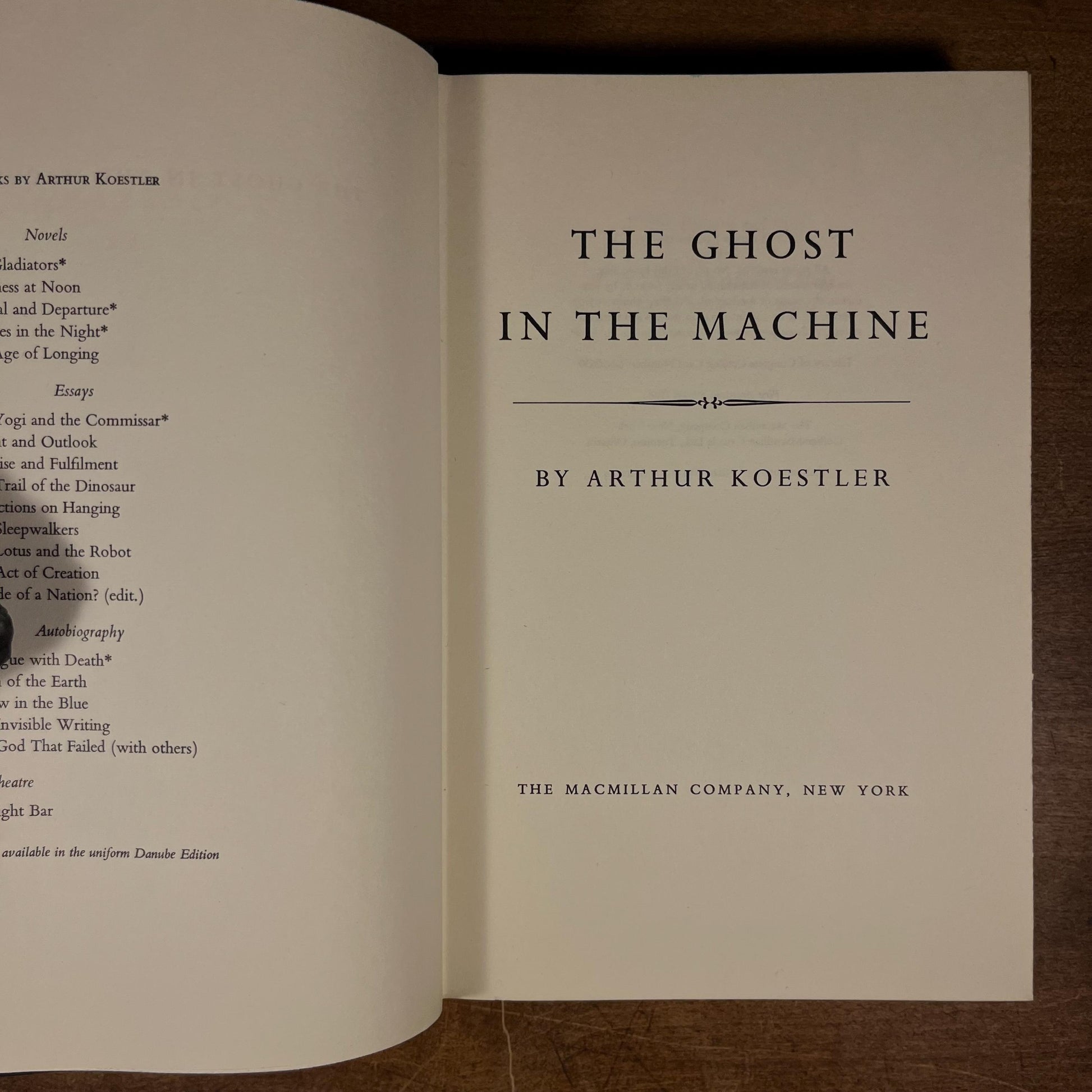 First Printing - The Ghost in the Machine by Arthur Koestler (1968) Vintage Hardcover Book