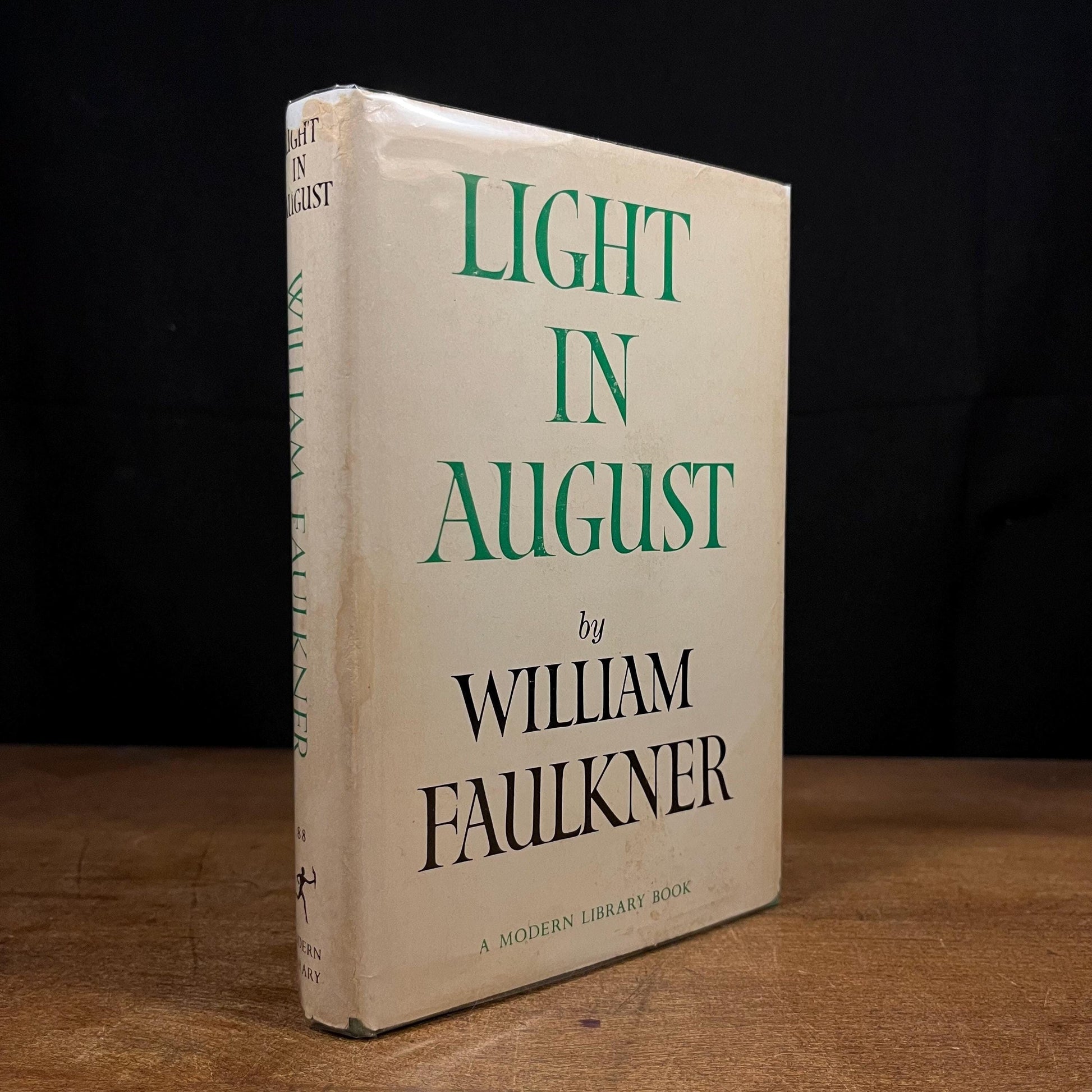 Modern Library - Light In August by William Faulkner (1963) Vintage Hardcover Book