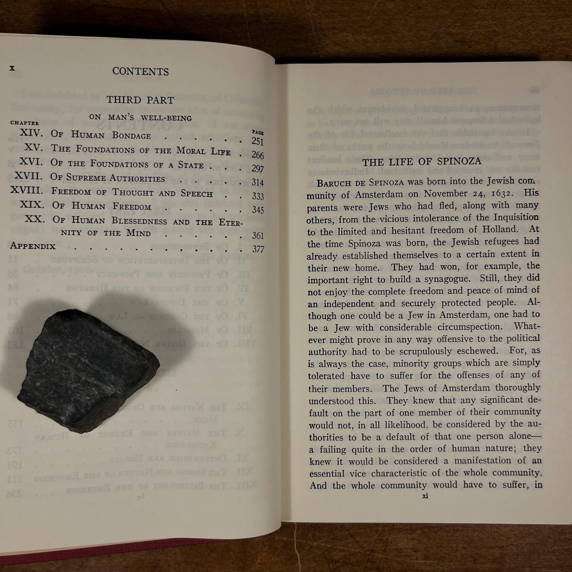 Modern Library - The Philosophy of Spinoza by Joseph Ratner (1954) Vintage Hardcover Book