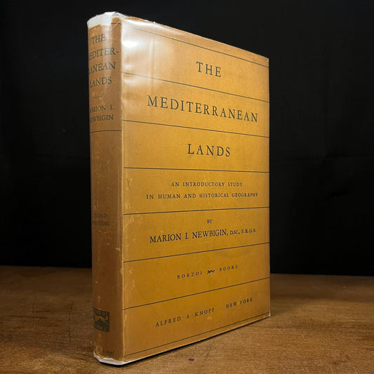 Second Printing - The Mediterranean Lands: An Introductory Study in Human and Historical Geography by Marion I. Newbigin (1924) Vintage Hardcover Book