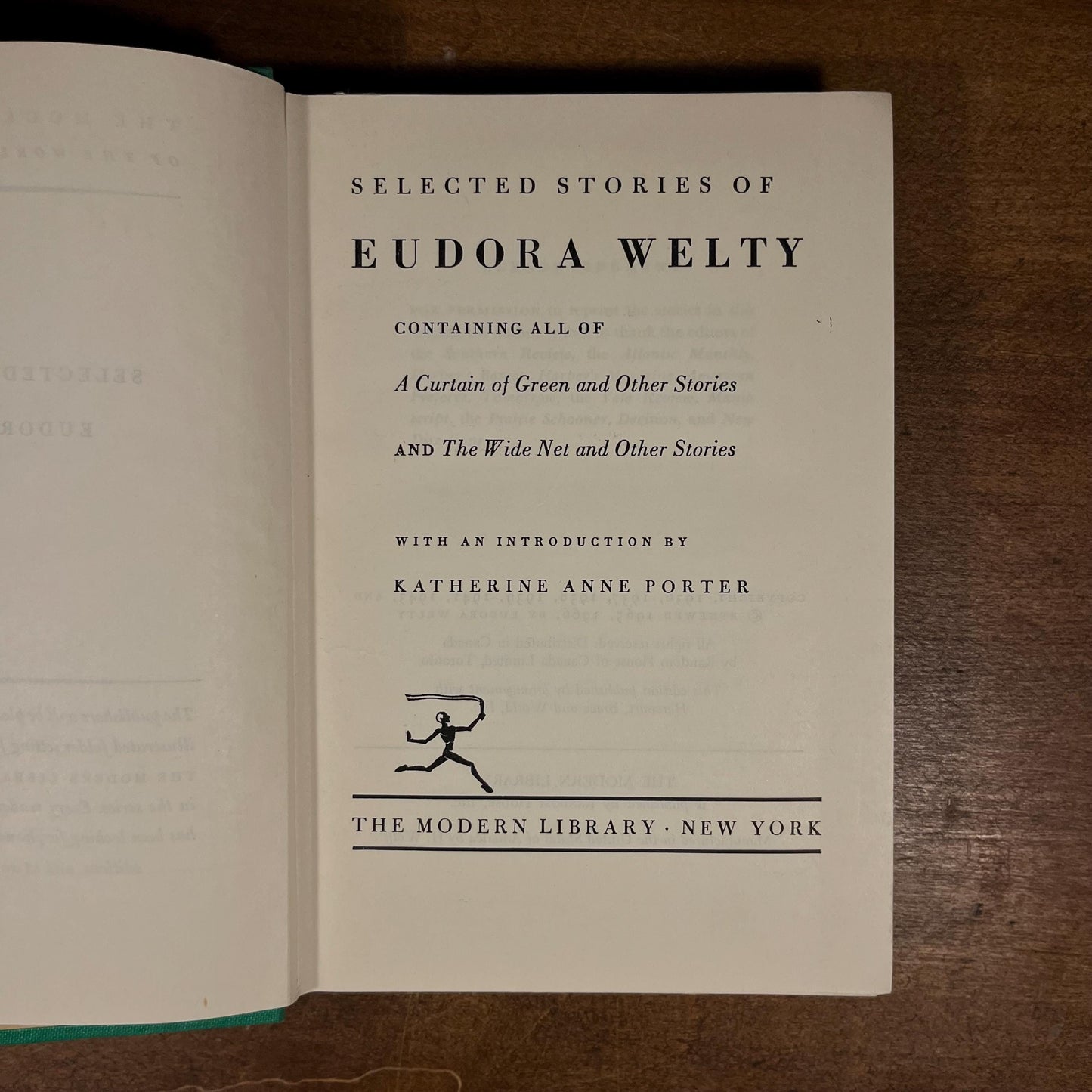 Modern Library - Selected Stories of Eudora Welty (1966) Vintage Hardcover Book