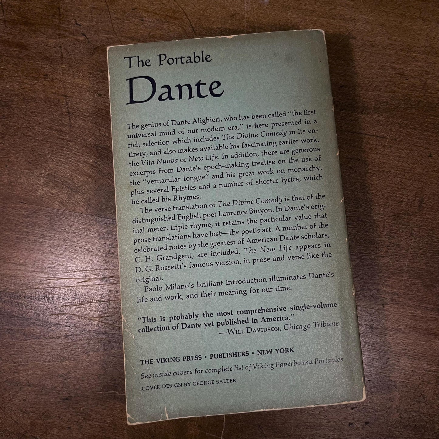 The Portable Dante featuring the Divine Comedy (1962) Vintage Paperback Book