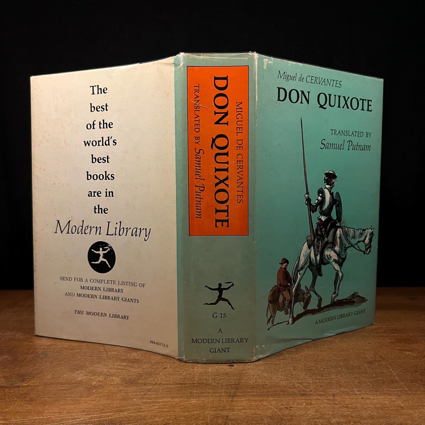Modern Library - Don Quixote: The Ingenious Gentleman by Miguel de Cervantes (1965) Vintage Hardcover Book