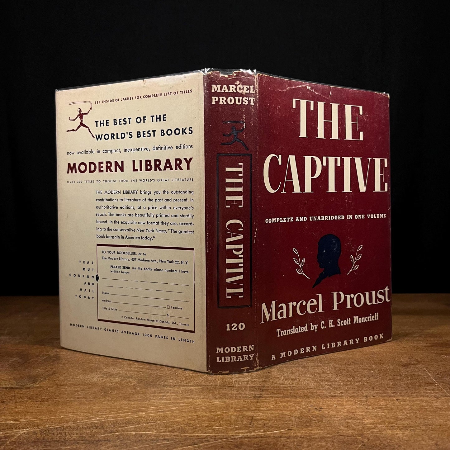 Modern Library - The Captive by Marcel Proust (1956) Vintage Hardcover Book