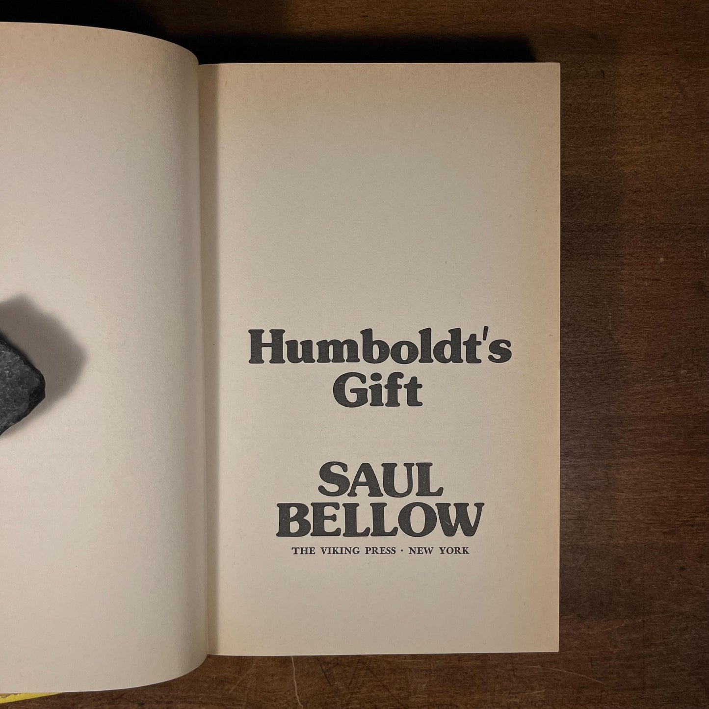 First Printing - Humboldt’s Gift by Saul Bellow (1975) Vintage Hardcover Book