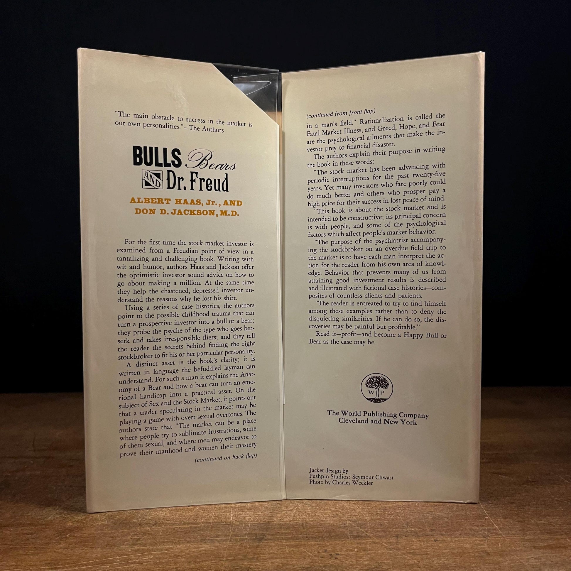 First Printing - Bulls, Bears and Dr. Freud by Albert Haas and Don D. Jackson (1967) Vintage Hardcover Book