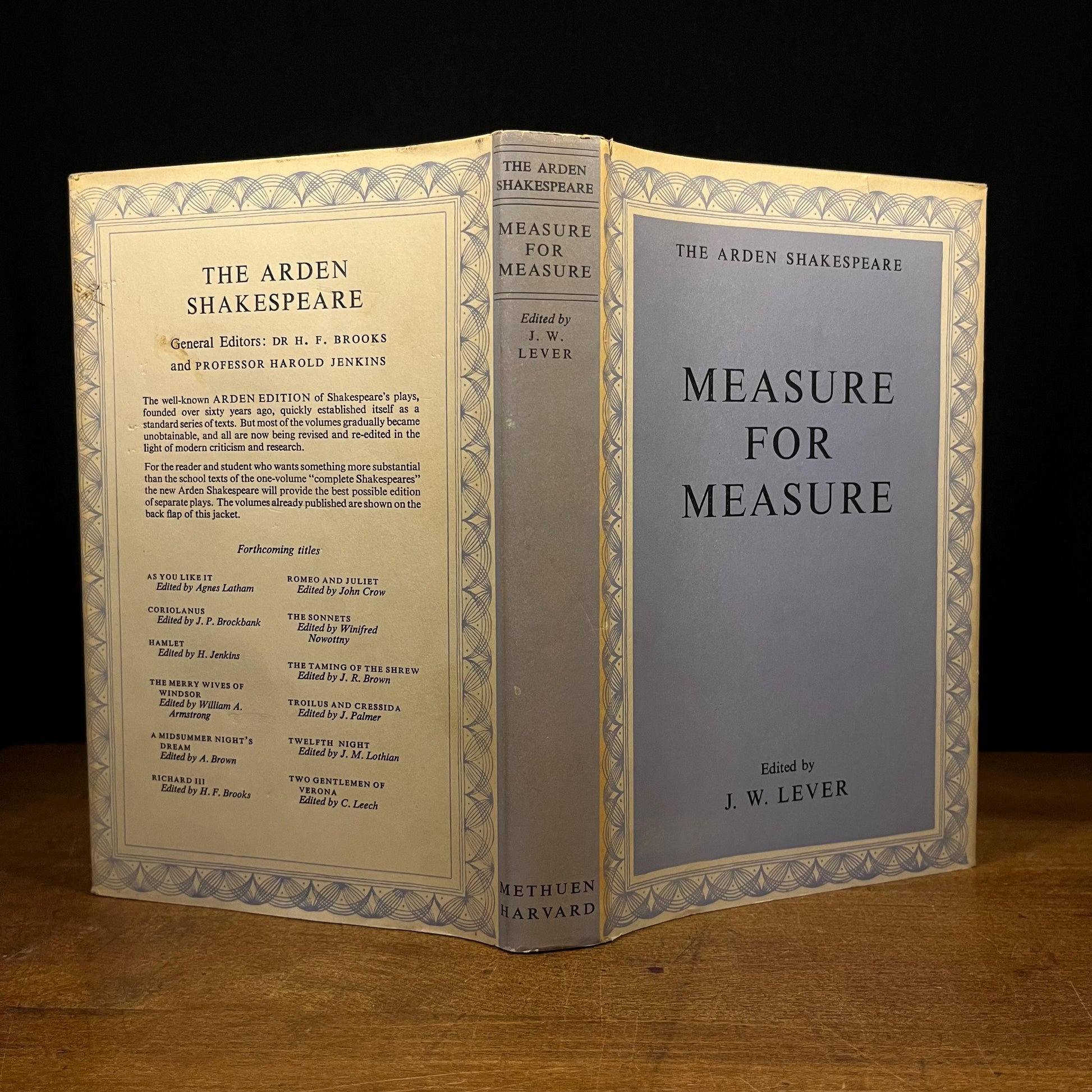 The Arden Shakespeare: Measure for Measure edited by J. W. Lever (1965) Vintage Hardcover Book