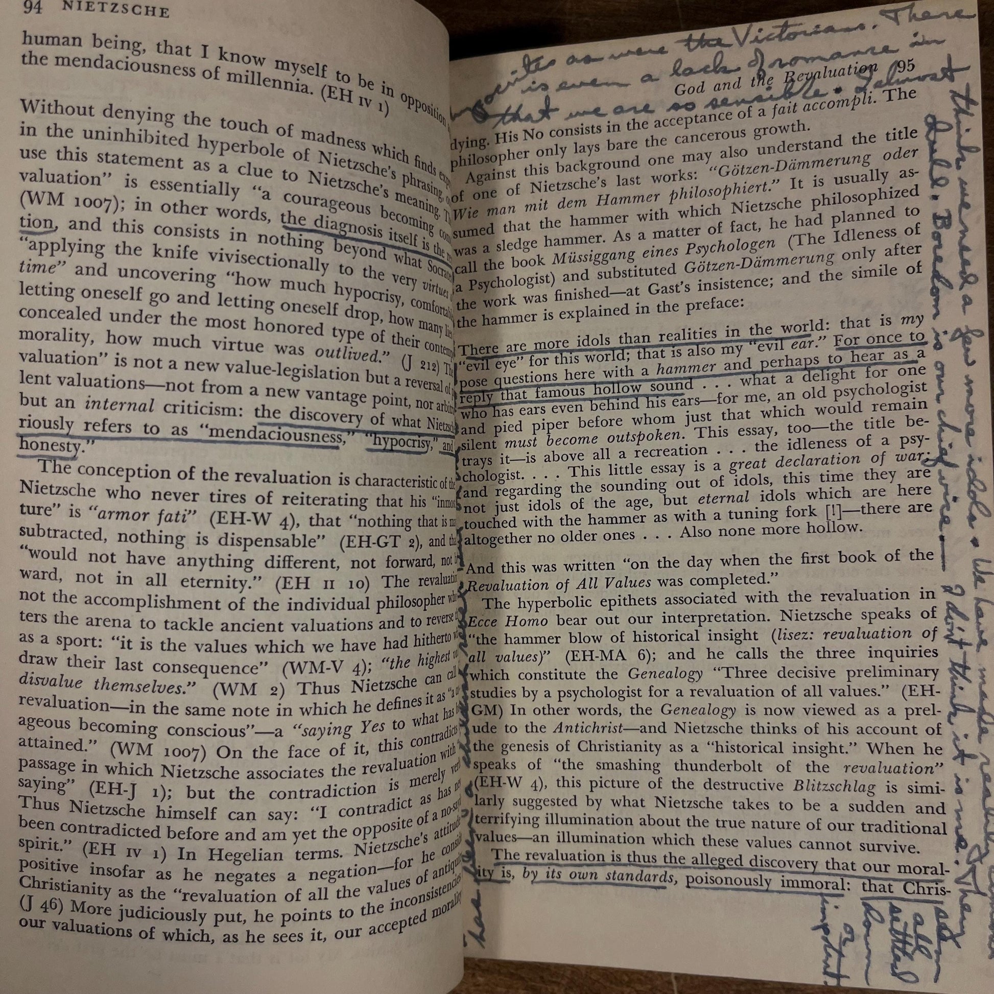 First Meridian Printing - Nietzsche: Philosopher, Psychologist, Antichrist by Walter Kaufmann (1956) Vintage Hardcover Book