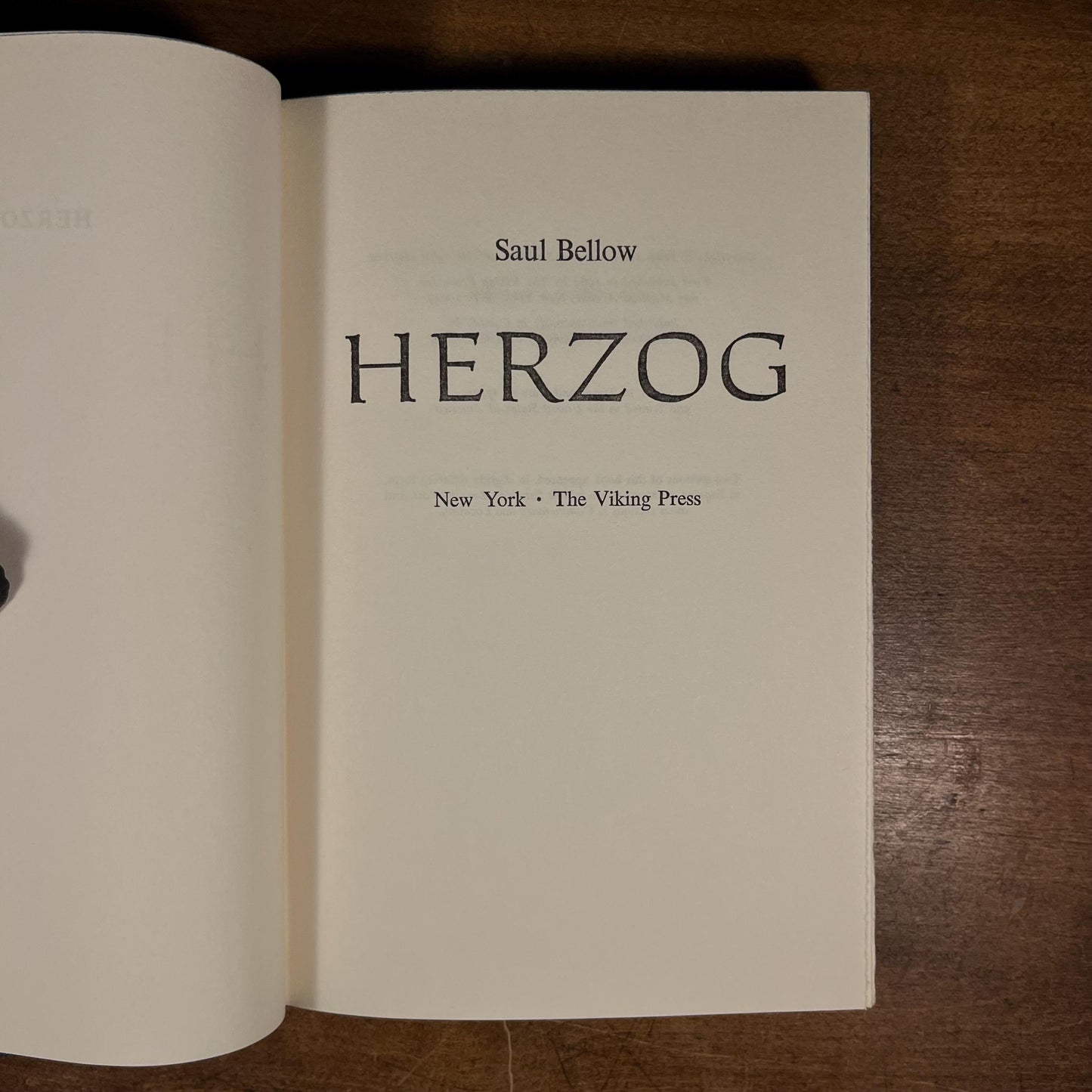 Herzog by Saul Bellow (1964) Vintage Hardcover Book