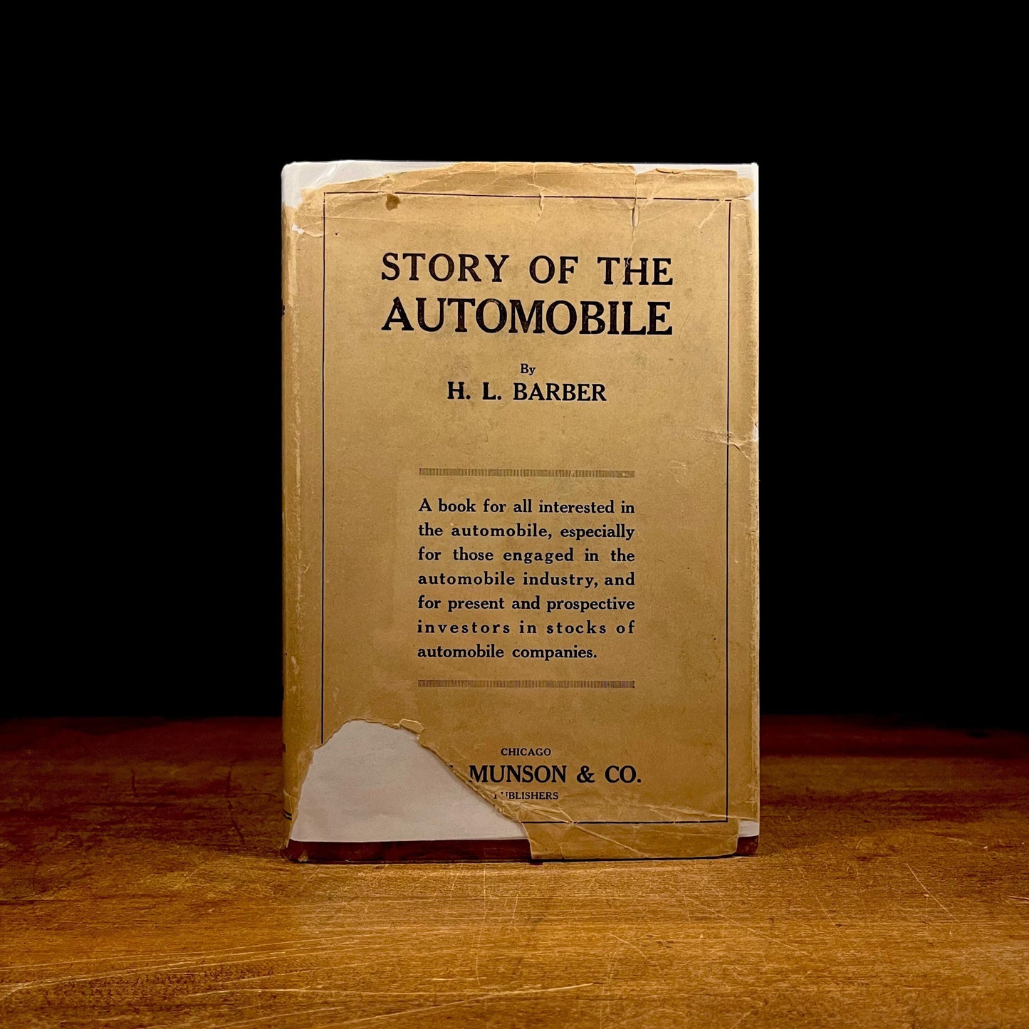 First Edition - The Story of the Automobile by H. L. Barber (1917) Vintage Hardcover Book