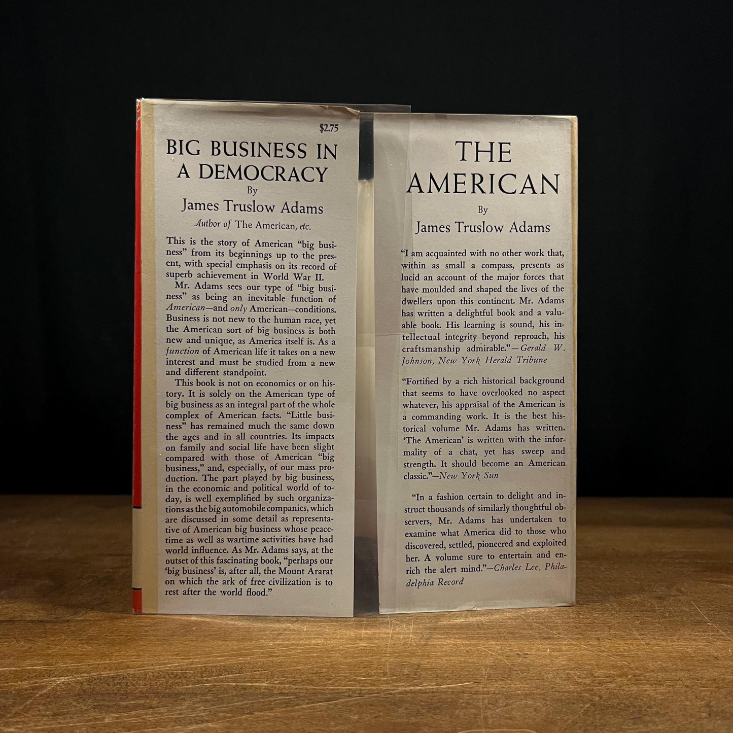 First Printing - Big Business in Democracy by James Truslow Adams (1945) Vintage Hardcover Book