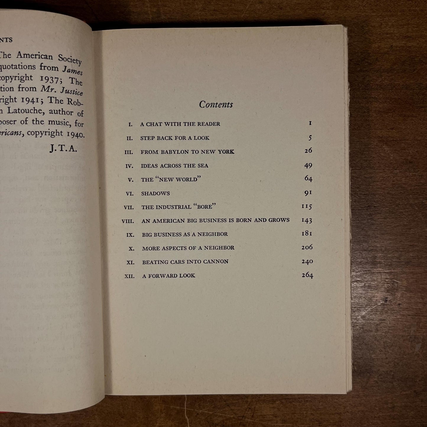 First Printing - Big Business in Democracy by James Truslow Adams (1945) Vintage Hardcover Book