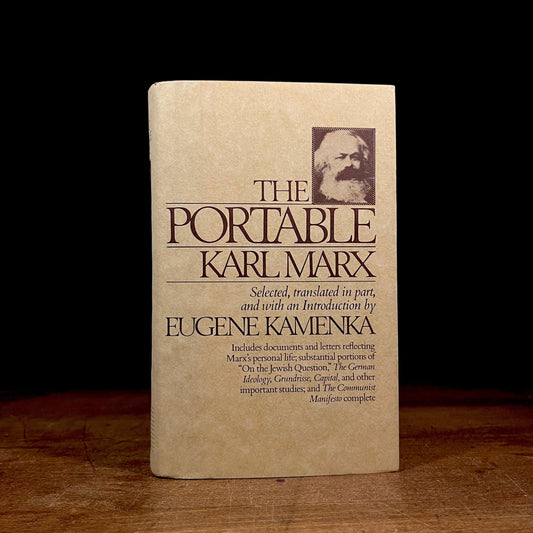 First Printing - The Portable Karl Marx by Eugene Kamenka (1983) Vintage Hardcover Book