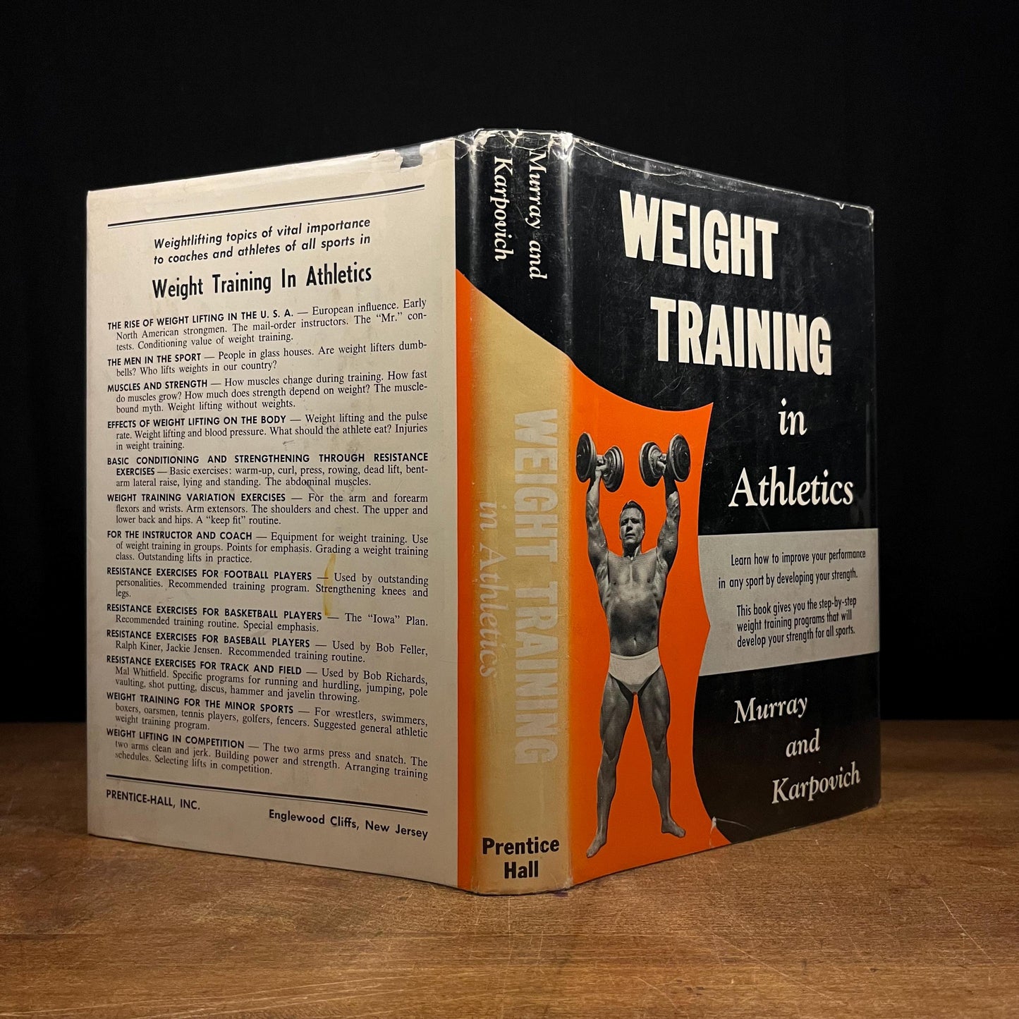 Third Printing - Weight Training in Athletics by James A. Murray and Peter Karpovoch (1959) Vintage Hardcover Book