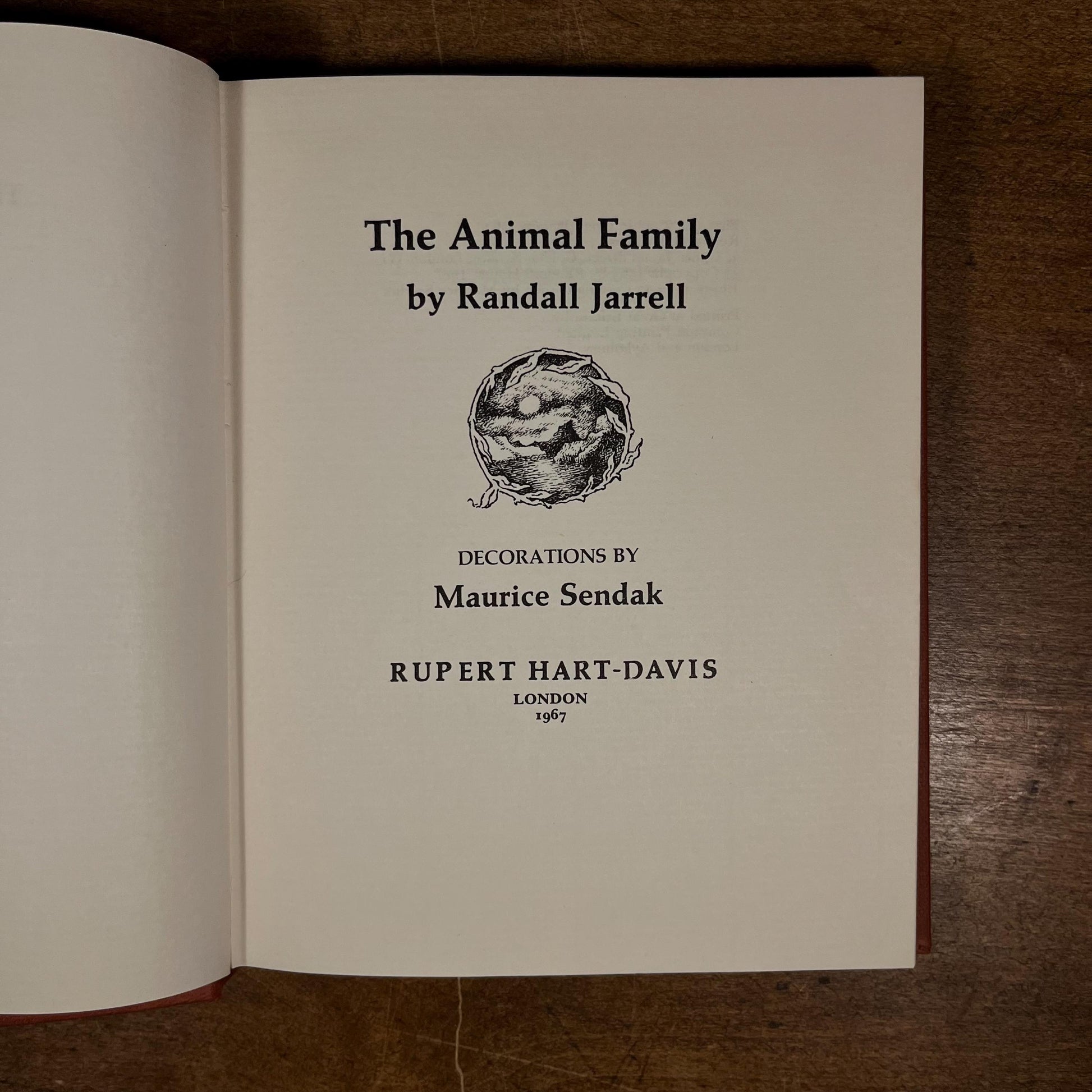 First UK Printing - The Animal Family by Randall Jarrell (1967) Vintage Hardcover Book