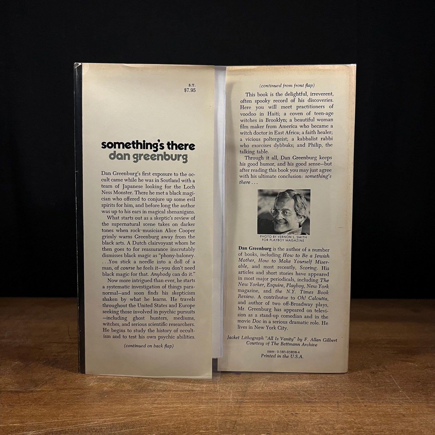First Printing - Something’s There: My Adventures in the Occult by Dan Greenberg (1976) Vintage Hardcover Book