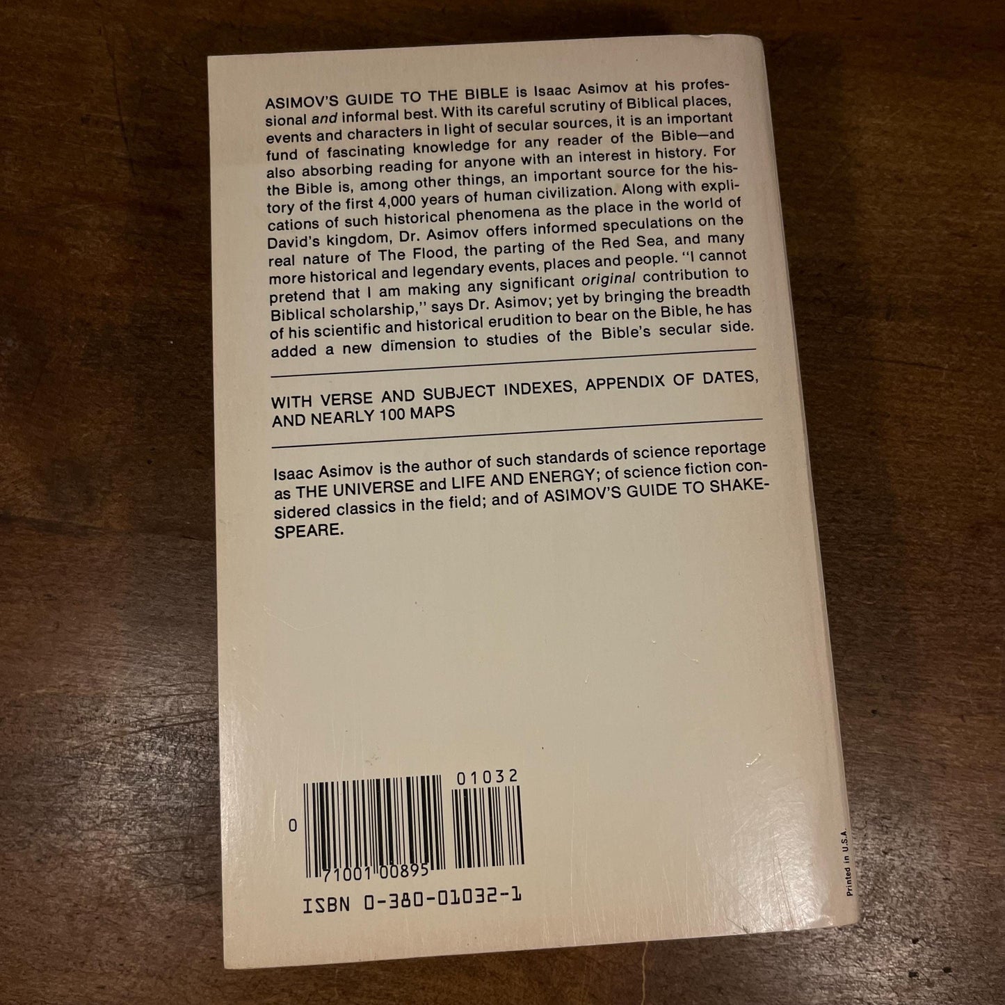 Asimov’s Guide to the Bible: Volume One - The Old Testament & Volume Two - The New Testament by Isaac Asimov (1980s) Vintage Paperback Books