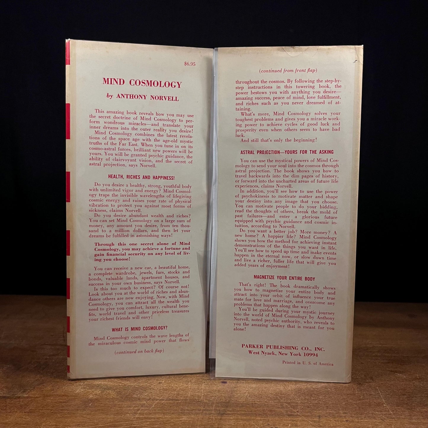 Mind Cosmology by Anthony Norvell (1971) Vintage Hardcover Book