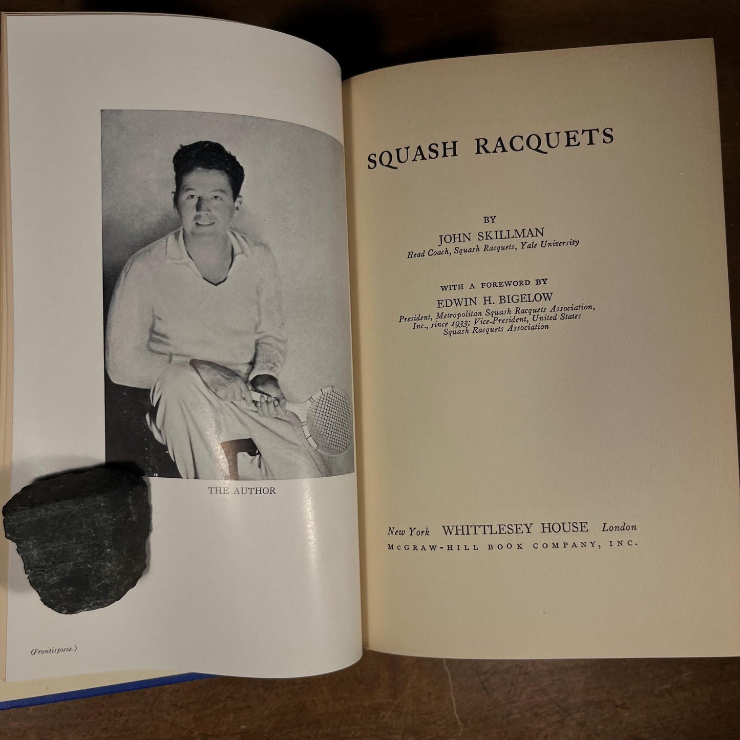 First Printing - Squash Racquets by John Skillman (1937) Vintage Hardcover Book