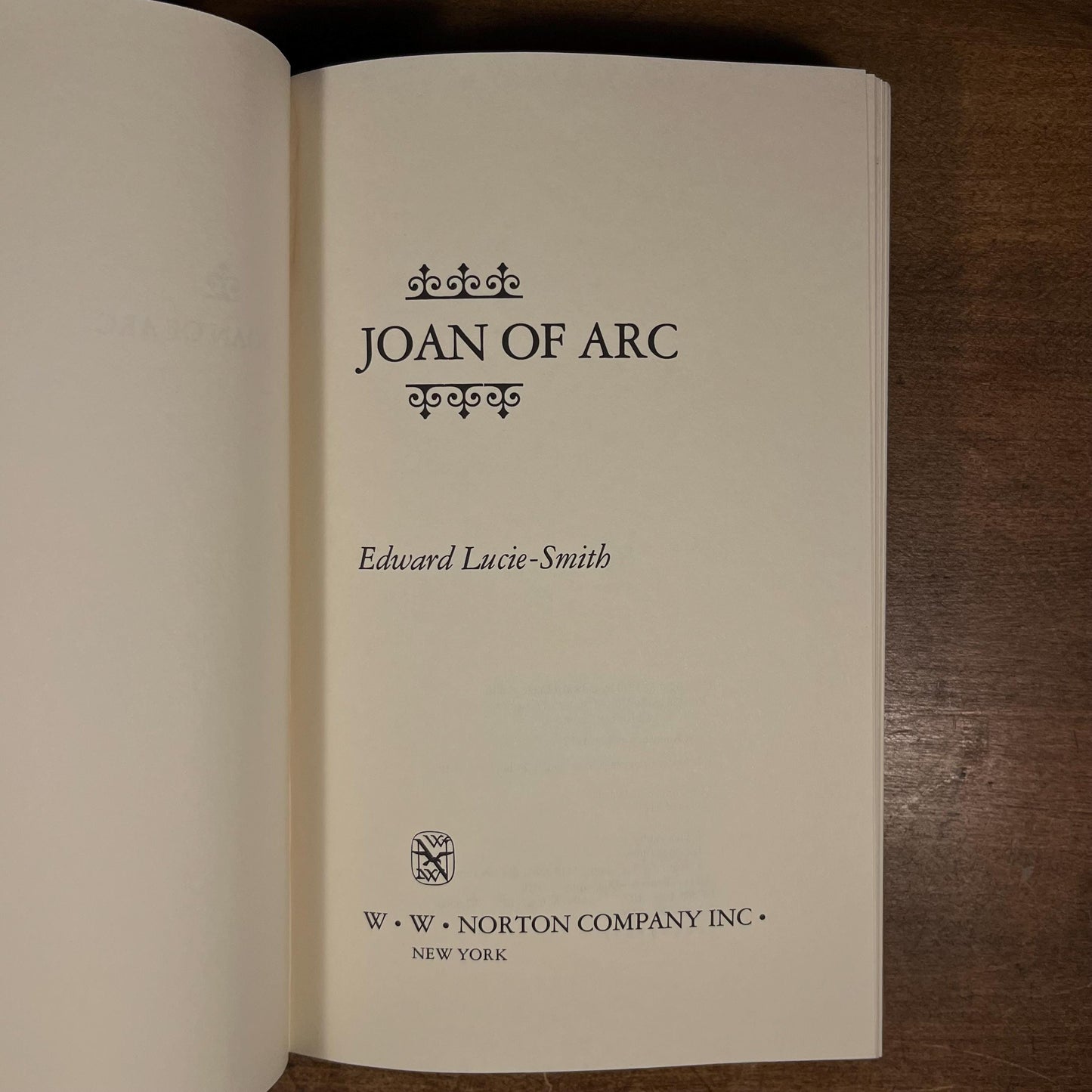 First American Printing - Joan of Arc by Edward A. Lucie-Smith (1977) Vintage Hardcover Book