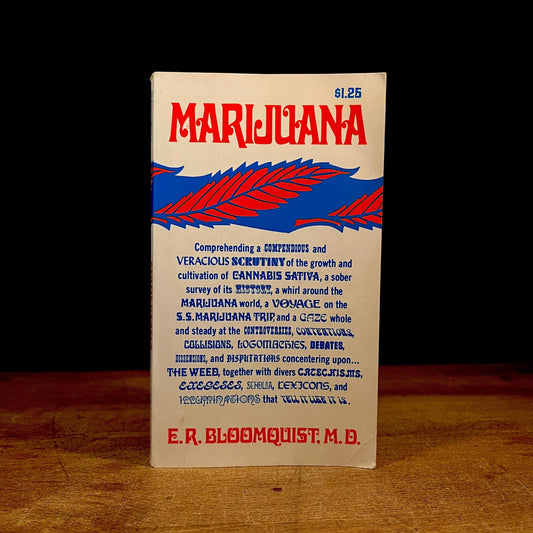Marijuana by E. R. Bloomquist (1970) Vintage Paperback Book