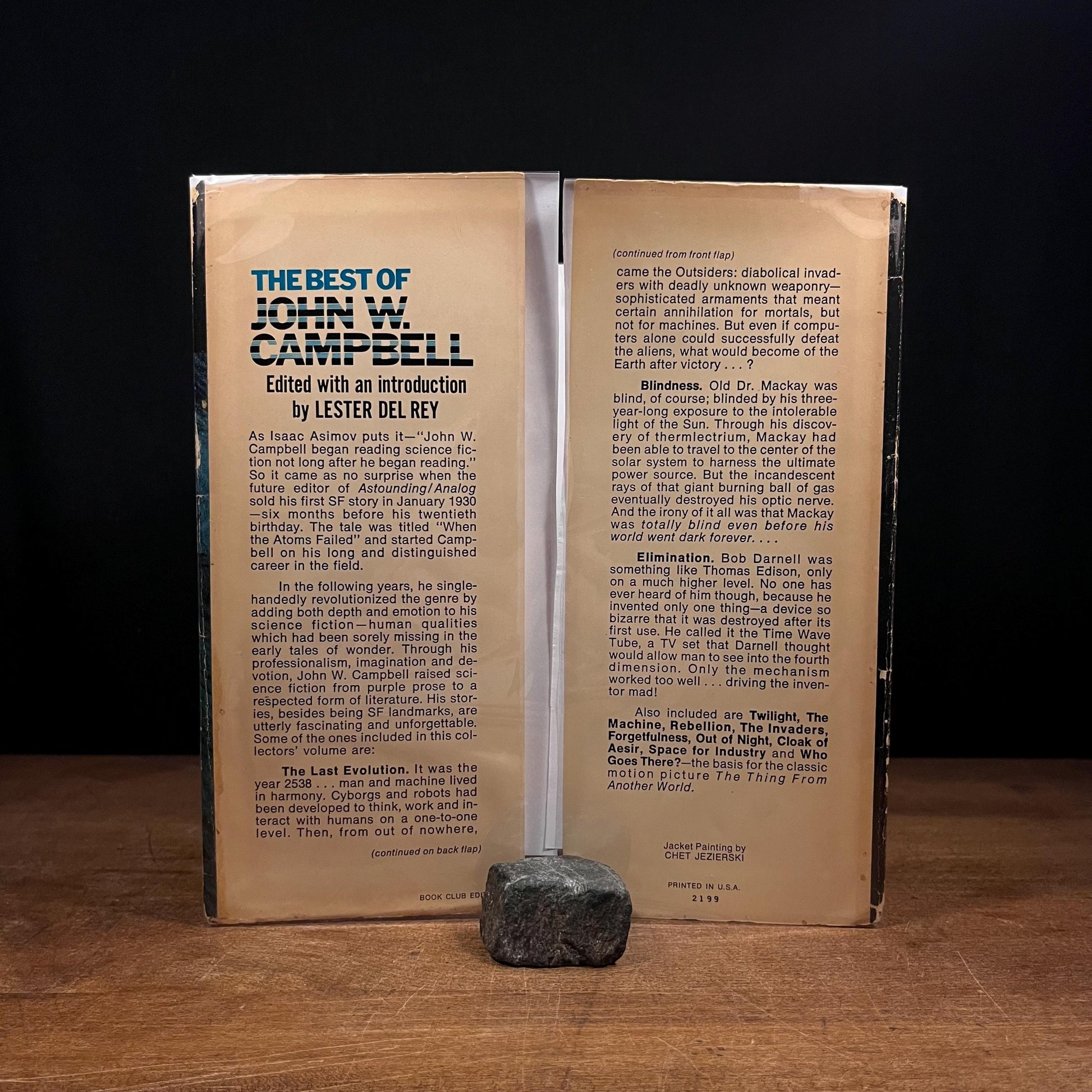 The Best of John W. Campbell edited by Lester Del Rey (1976) Vintage Hardcover Book