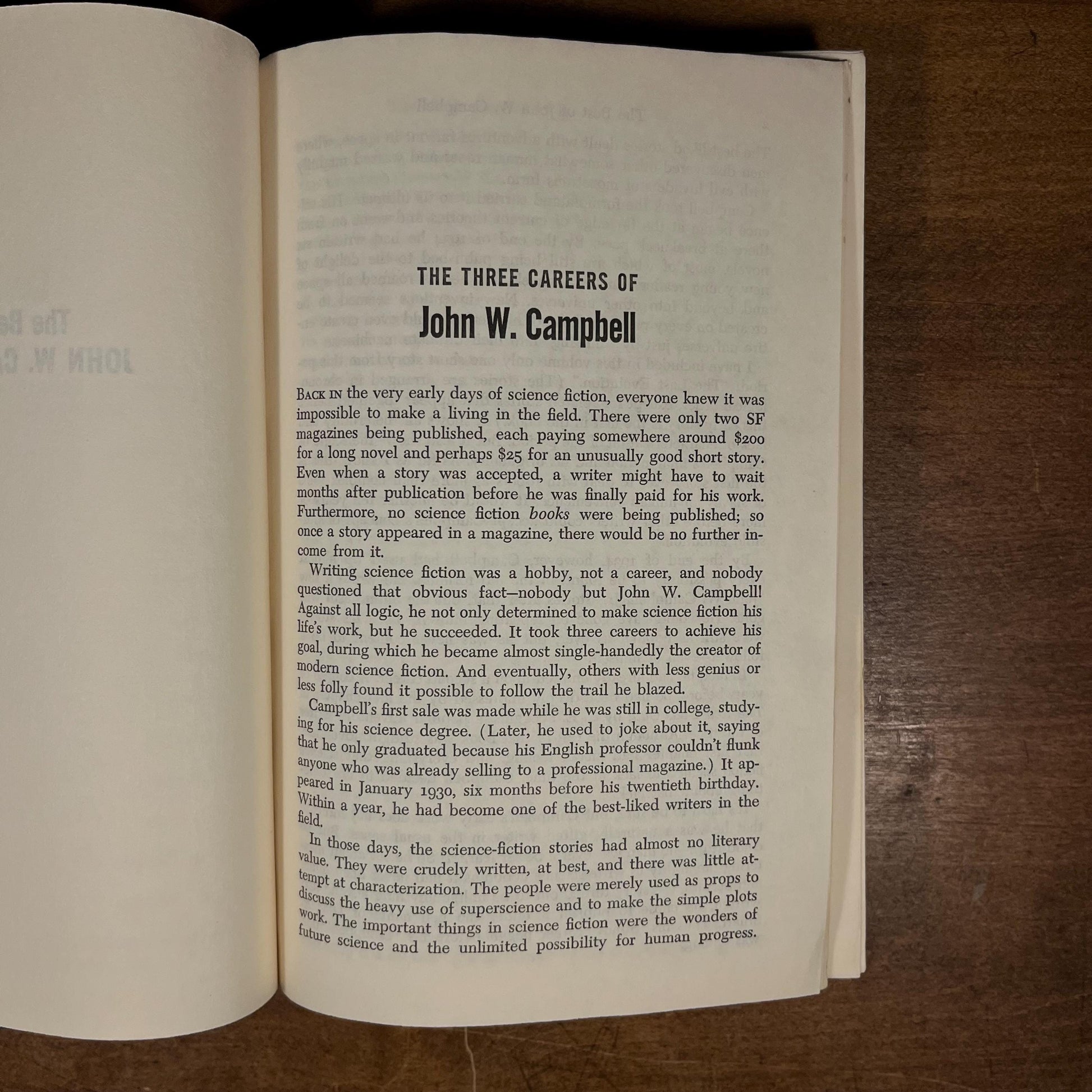 The Best of John W. Campbell edited by Lester Del Rey (1976) Vintage Hardcover Book