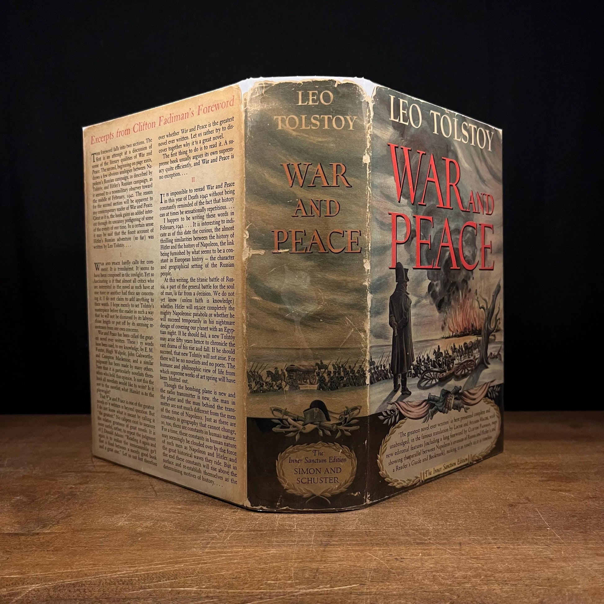 War and Peace by Leo Tolstoy (1958) Vintage Hardcover Book