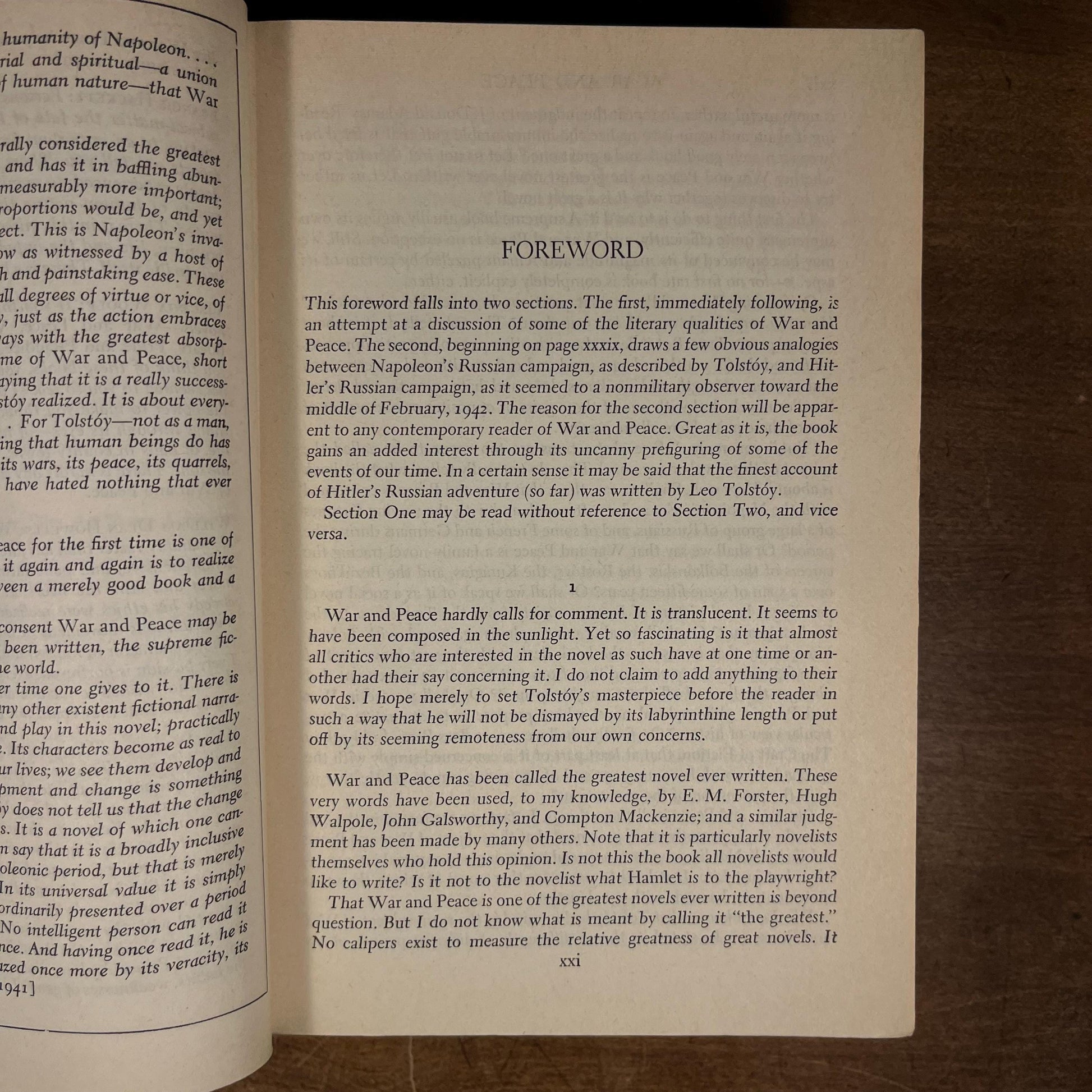 War and Peace by Leo Tolstoy (1958) Vintage Hardcover Book