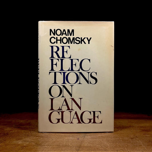 Early Printing - Reflections on Language / Noam Chomsky (1975) Vintage Hardcover Book