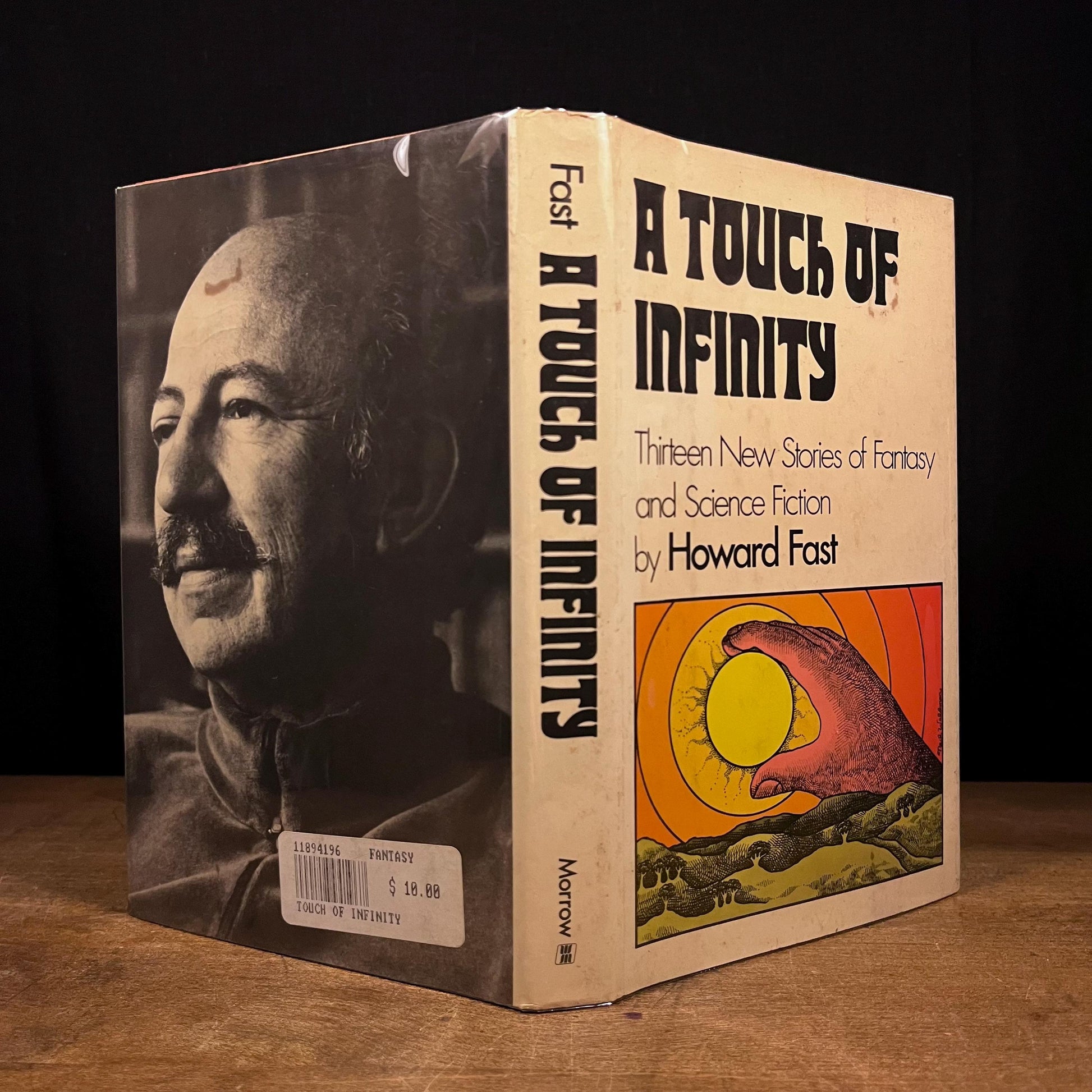 First Printing - Touch of Infinity: Thirteen New Stories of Fantasy and Science Fiction by Howard Fast (1973) Vintage Hardcover Book