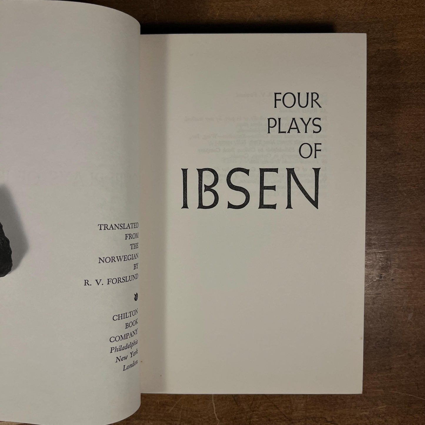 First Printing - Four Plays of Ibsen (1968) Vintage Hardcover Book