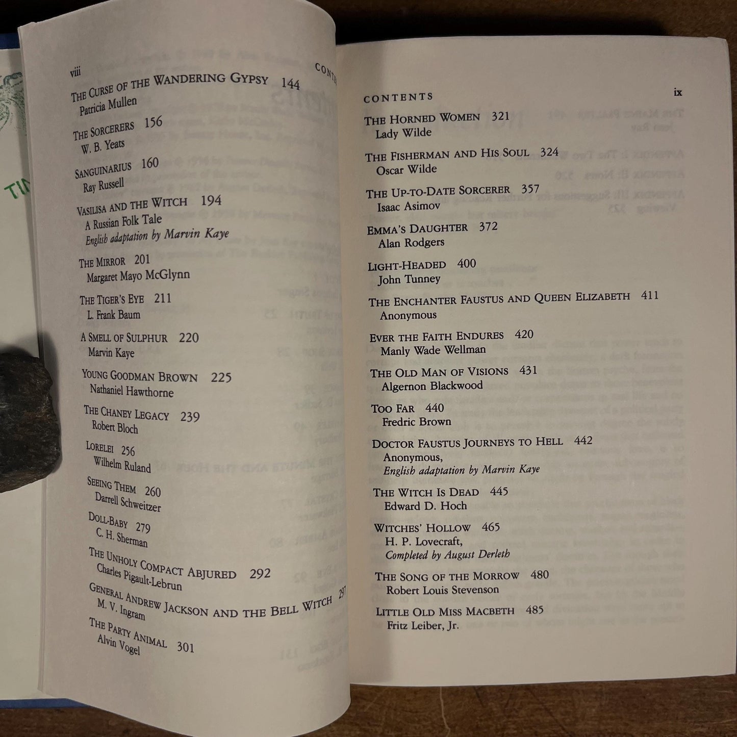 Witches & Warlocks: Tales of Black Magic, Old and New / Marvin Kaye (1989) Vintage Hardcover Book