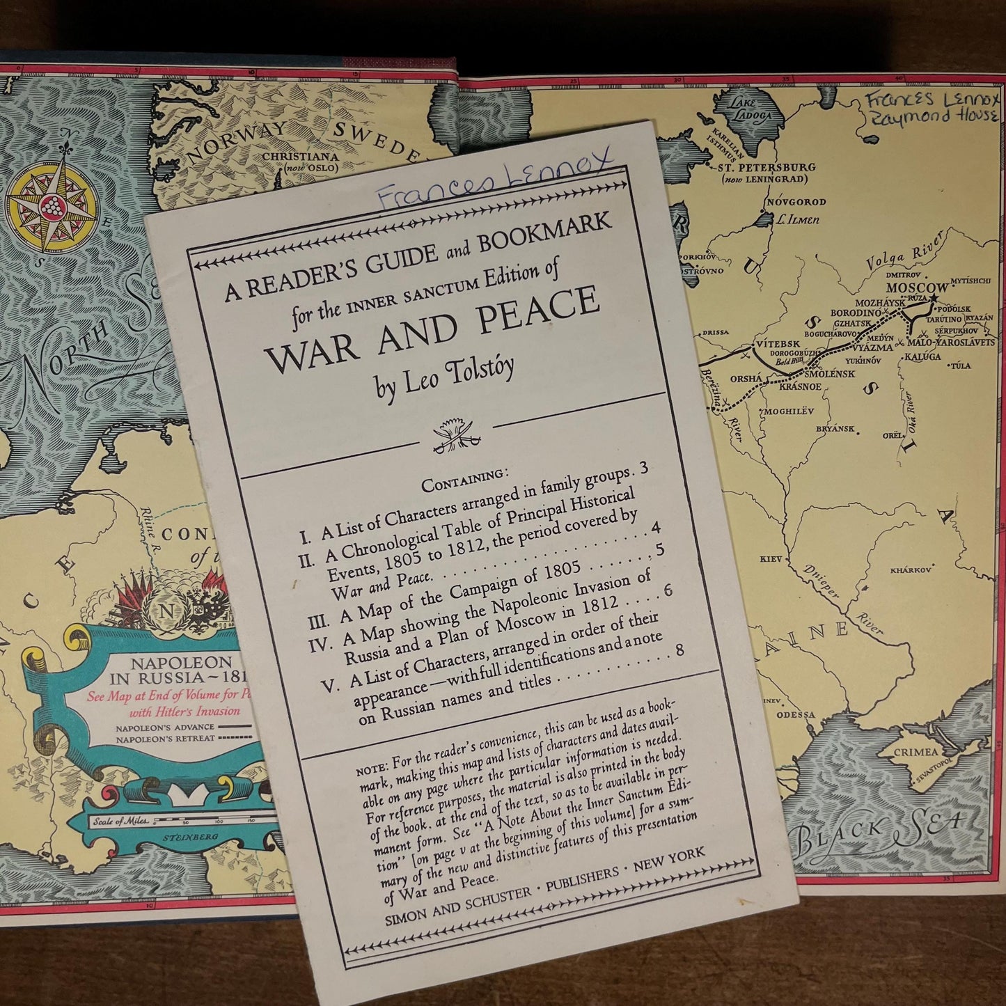 War and Peace by Leo Tolstoy (1958) Vintage Hardcover Book